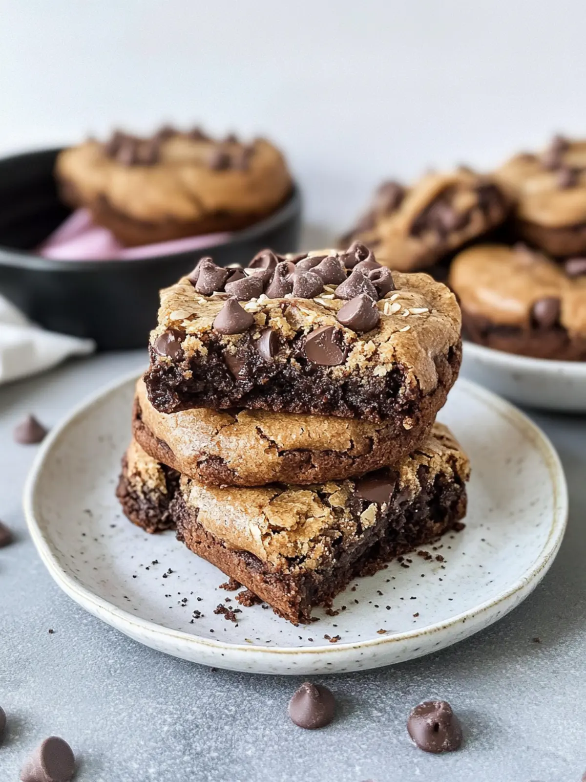 Doppelschichtige vegane Brookies: Schokoladensünde ohne Reue 4 Doppelschichtige vegane Brookies