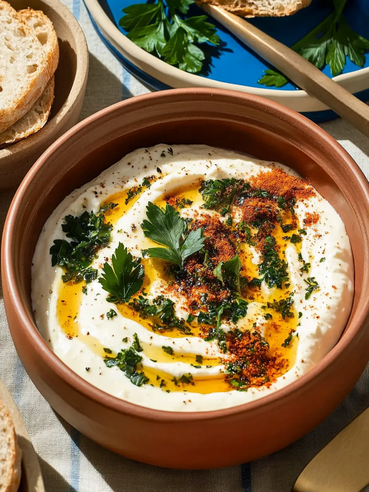 Schäumiger Feta-Dip mit Zitronenkräutern 3 Schäumiger Feta-Dip