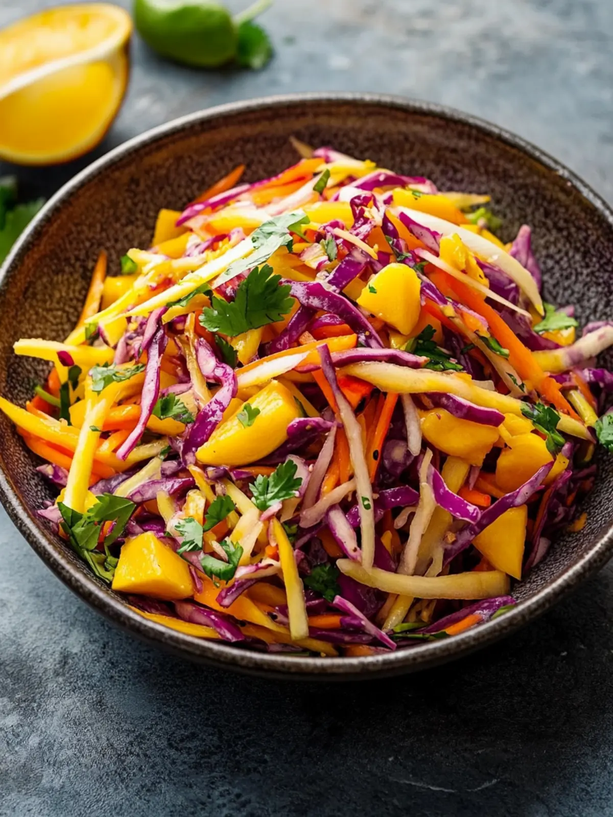 Frische Einfache Mango-Slaw für Deinen nächsten Sommergenuss 2 Einfache Mango-Slaw