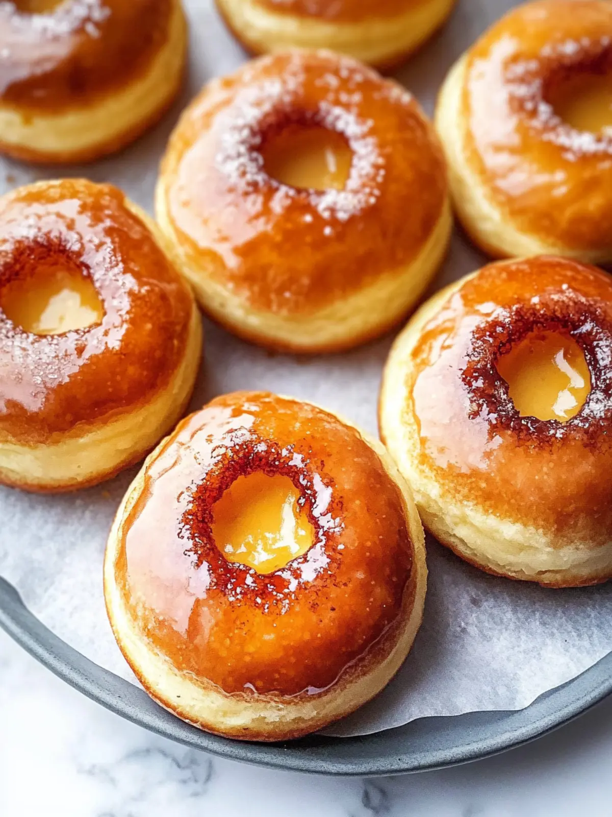 Gebratene Crème Brûlée Donuts – Ein Genuss für Feinschmecker 3 Gebratene Crème Brûlée Donuts