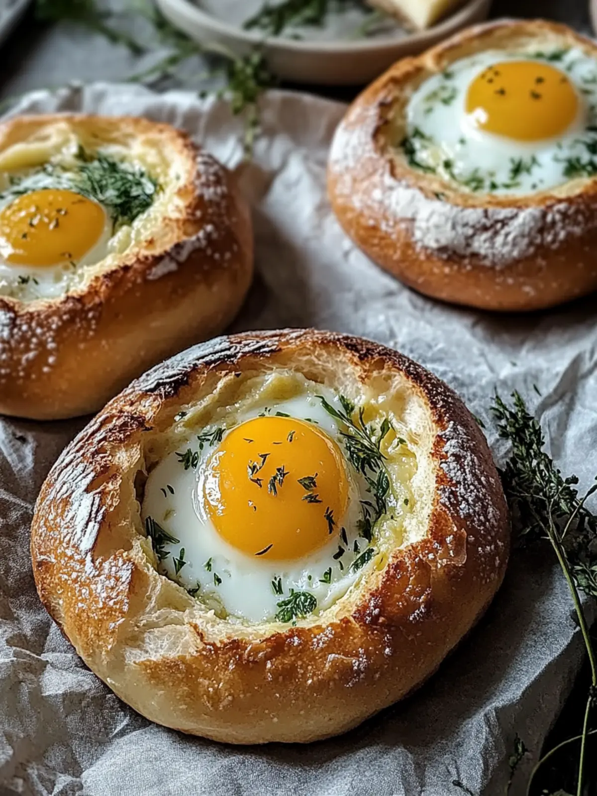 Gefüllte Frühstücksbrötchen mit Ei und Käse – So lecker und einfach 2 Gefüllte Frühstücksbrötchen mit Ei und Käse