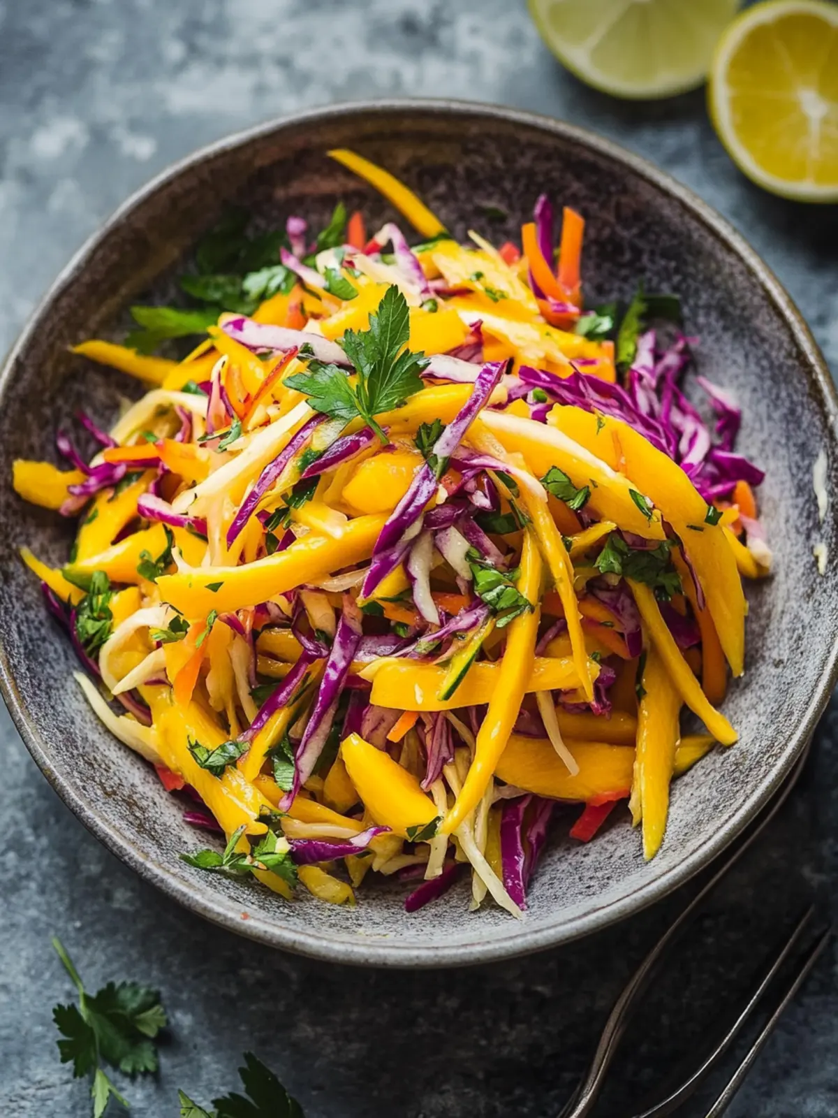 Frische Einfache Mango-Slaw für Deinen nächsten Sommergenuss 3 Einfache Mango-Slaw