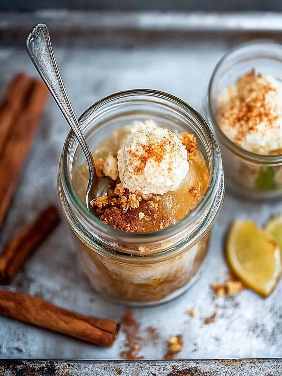 Bratapfel Apfel Crumble mit Vanilleeis für Gemütlichkeit 2 Bratapfel Apfel Crumble mit Vanilleeis