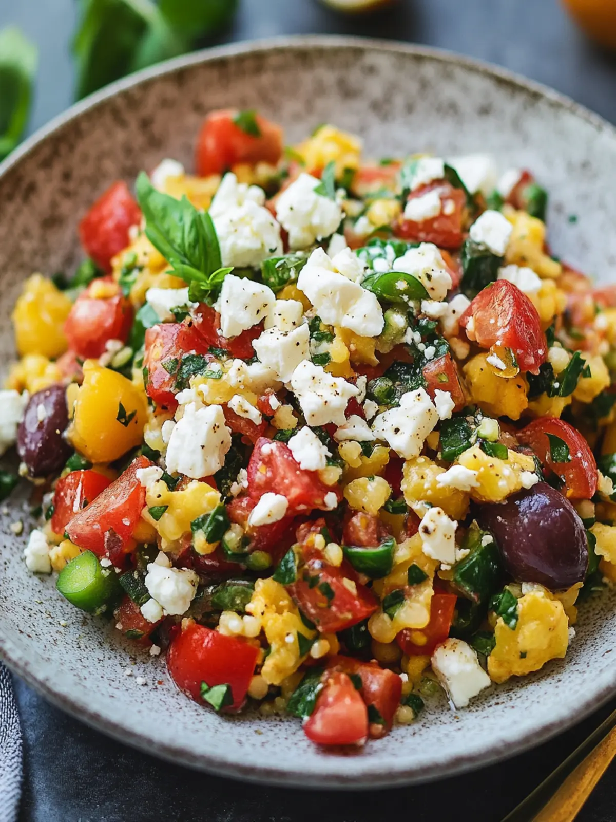 Orientalischer Rote Linsensalat mit Feta: Schnell & Gesund 3 Orientalischer Rote Linsensalat mit Feta