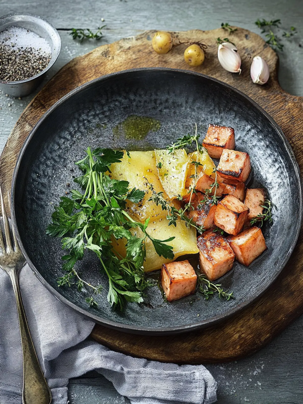 Kreative Hausmannskost: Schnelle Kartoffel-Leberkäse-Pfanne 2 Kreative Hausmannskost Kartoffel-Leberkäse-Pfanne