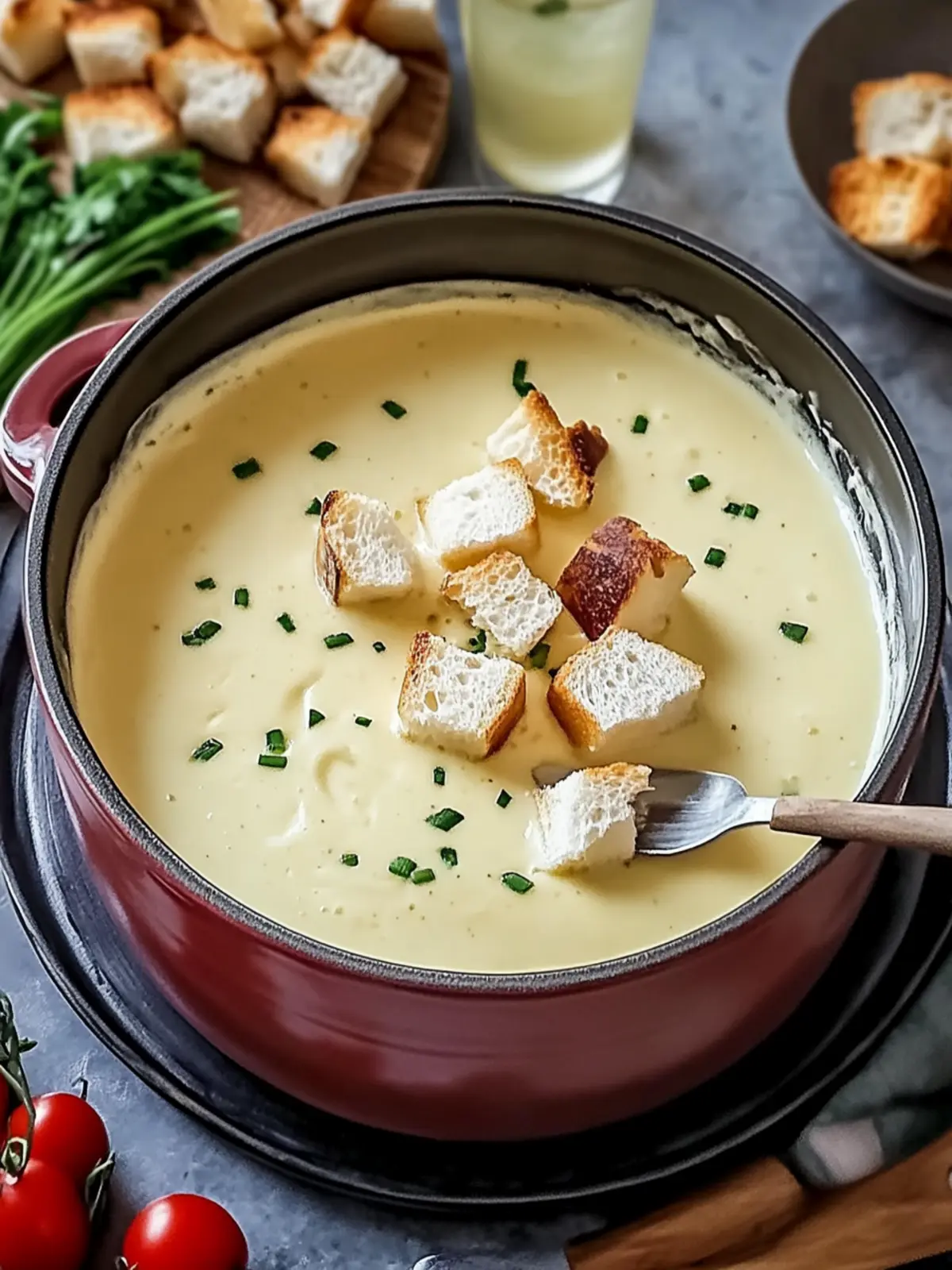 Käsefondue mit Schnittlauch – Ein gemütliches Genuss-Erlebnis 3 Käsefondue mit Schnittlauch