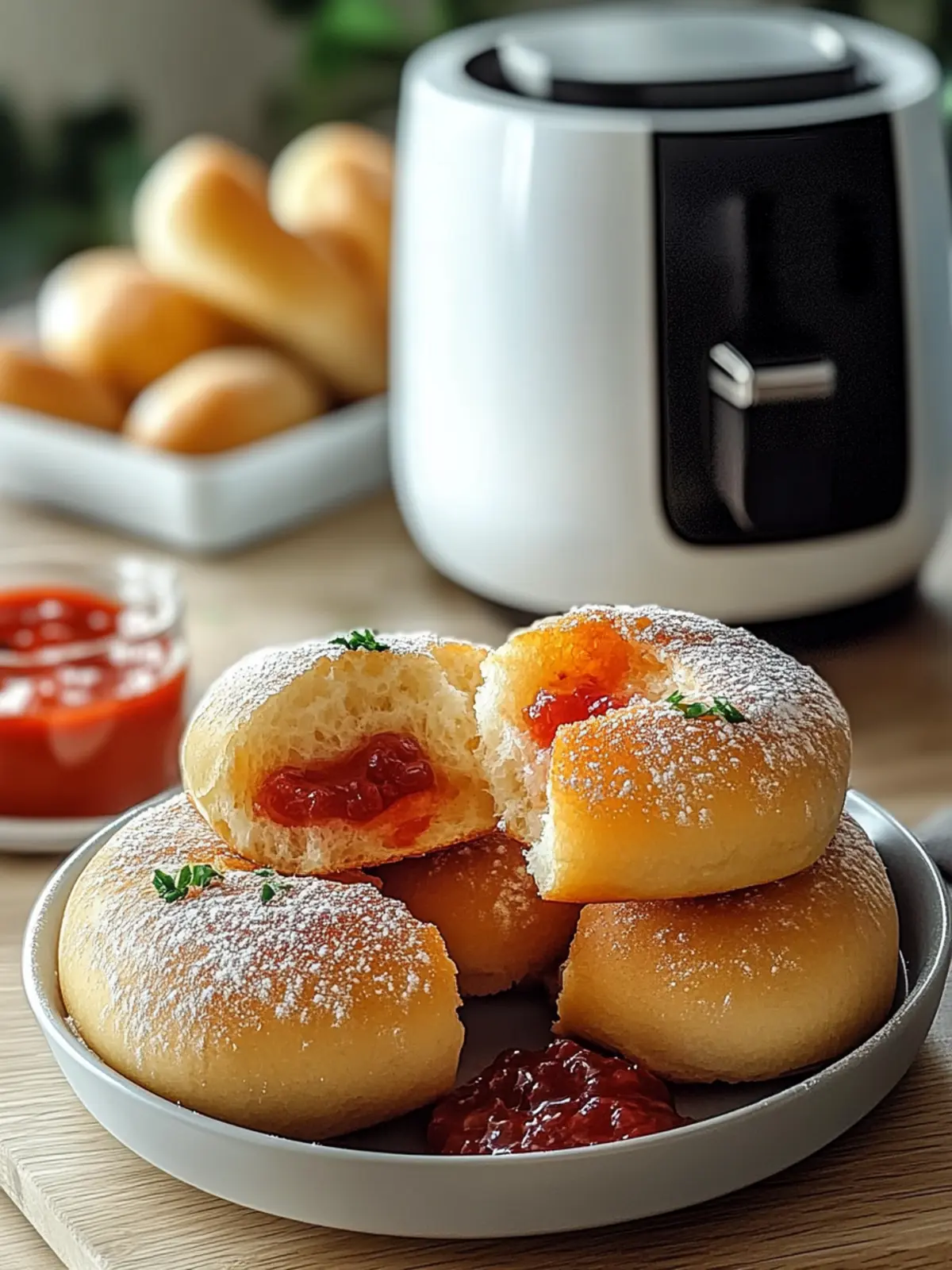Berliner im Airfryer: Gesunde, fluffige Leckerei für jeden Tag 2 Berliner im Airfryer