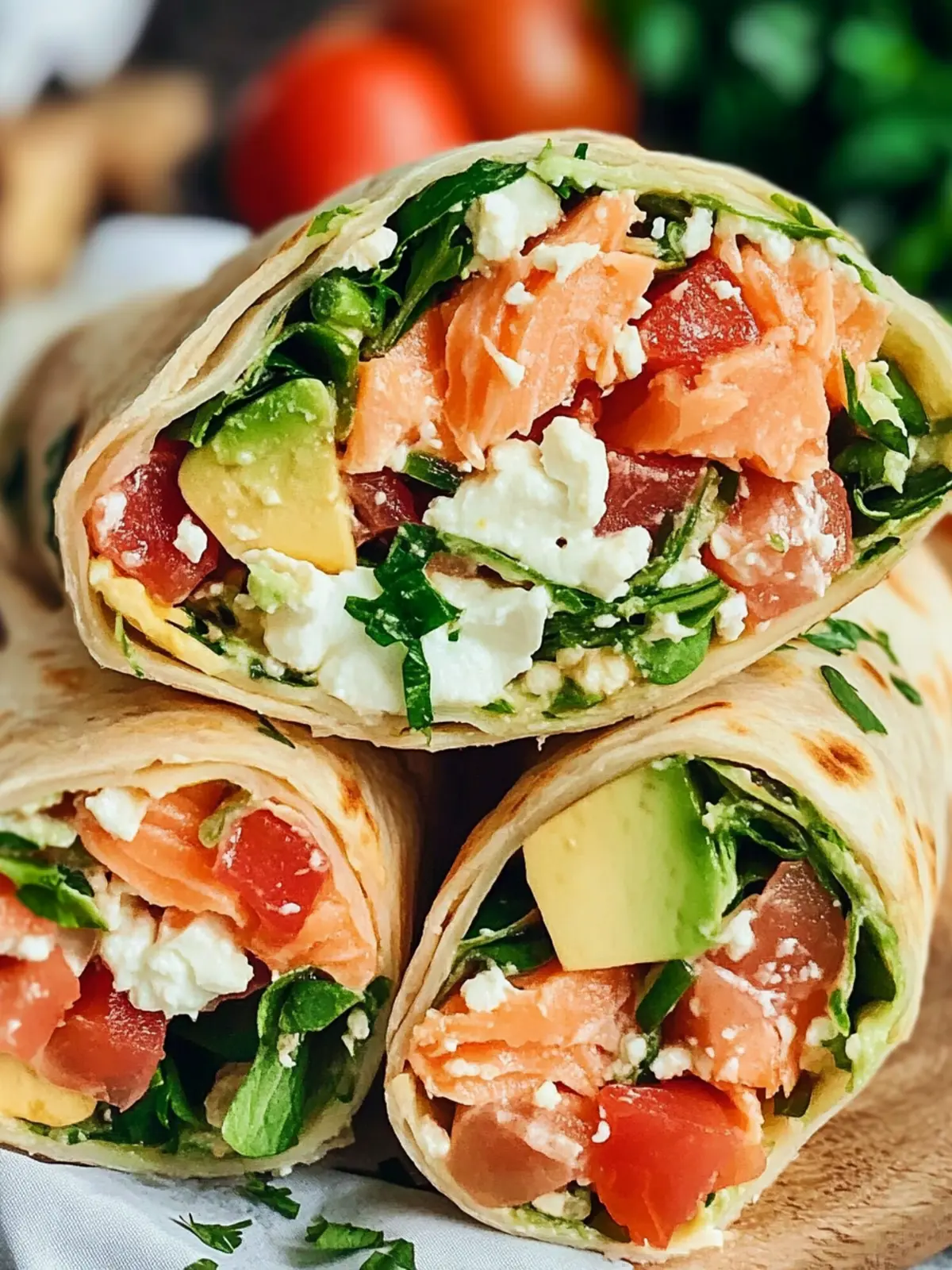 Wraps mit Lachs: Schnell, gesund und echt lecker! 2 Wraps mit Lachs