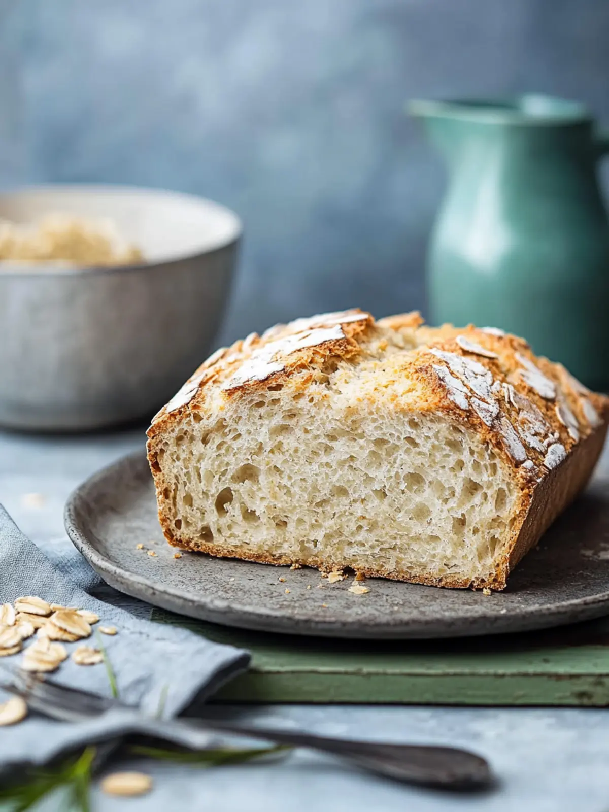 Hafer-Joghurt-Brot für gesunde Genießer und Abnehmwillige 5 Hafer-Joghurt-Brot