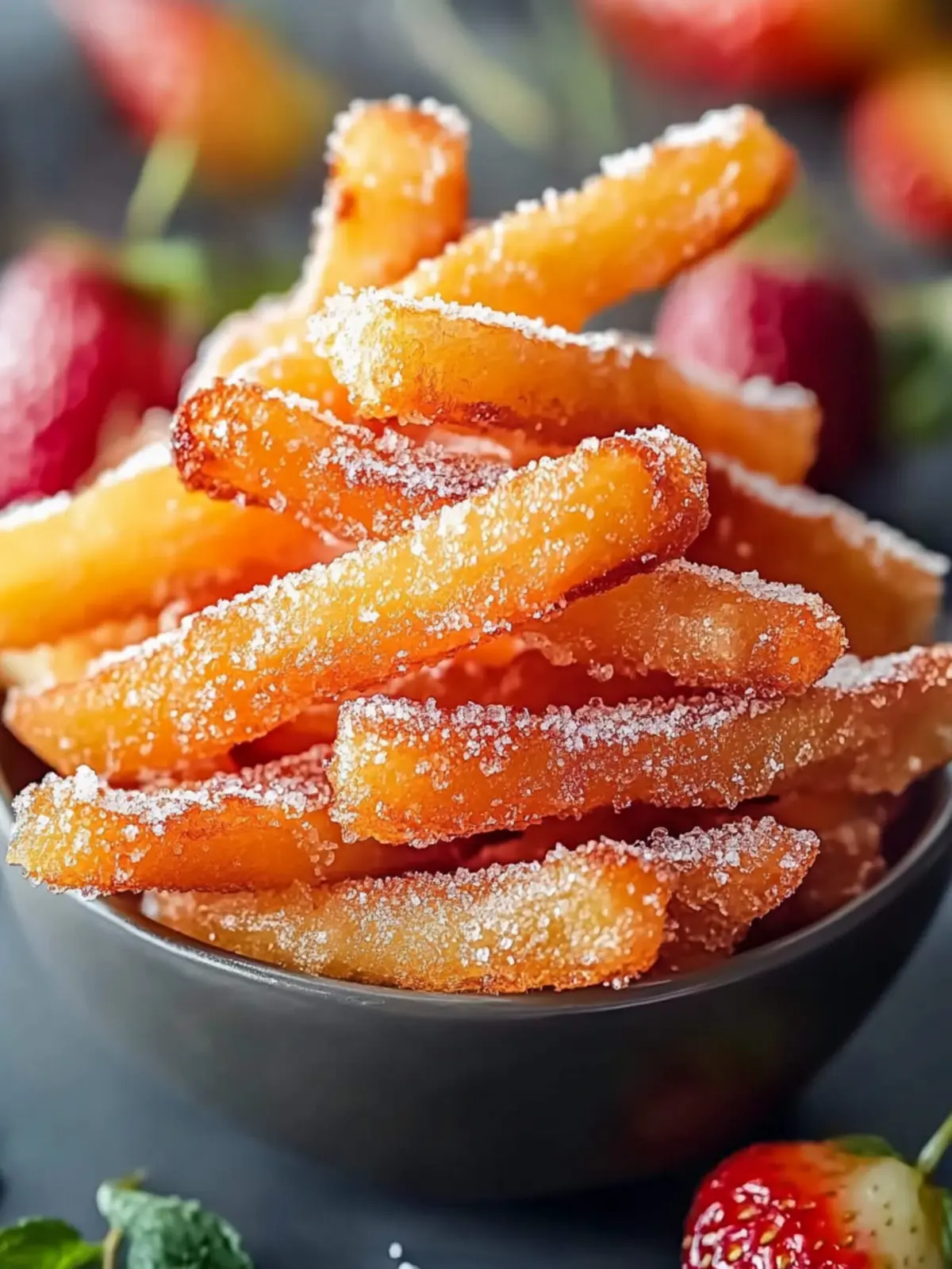 Krosse Apfelsticks im Airfryer für Snacks ohne Reue 2 Apfelsticks im Airfryer