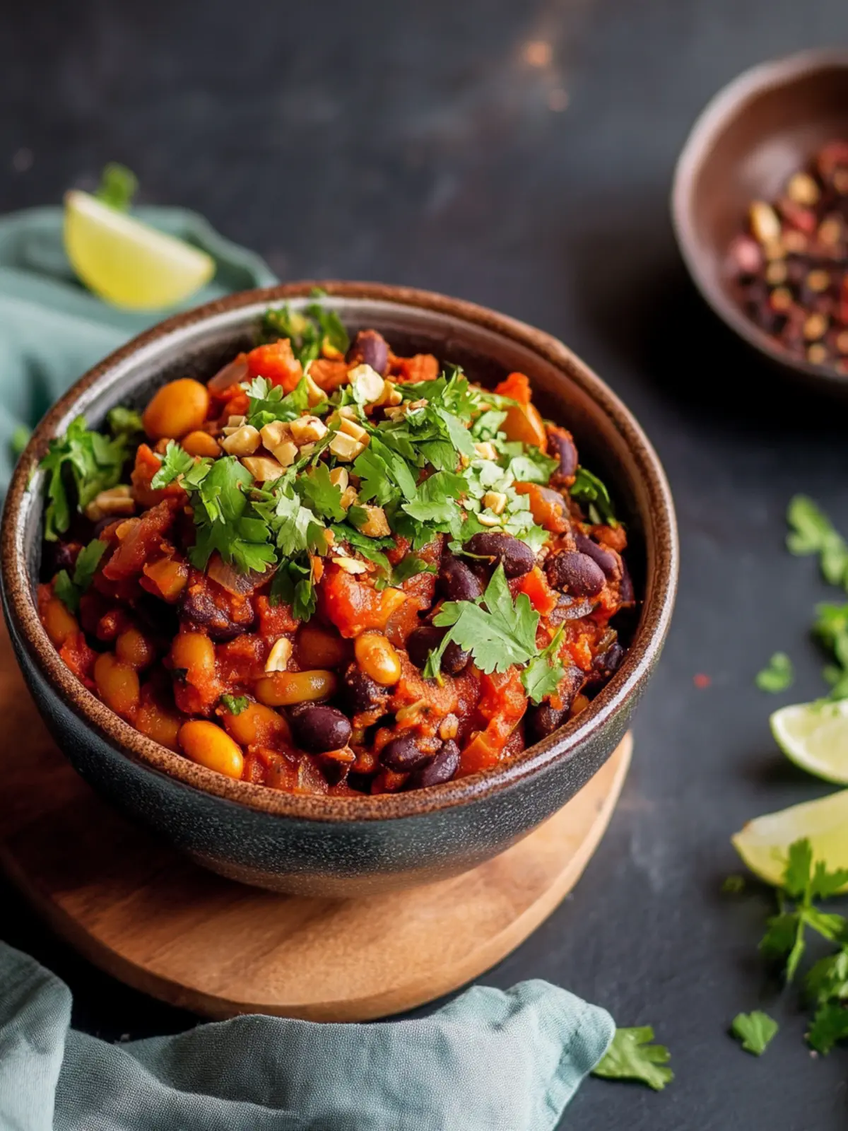 Schnelle Afrikanische Kidneybohnen mit Erdnusssoße genießen 2 Afrikanische Kidneybohnen mit Erdnusssoße