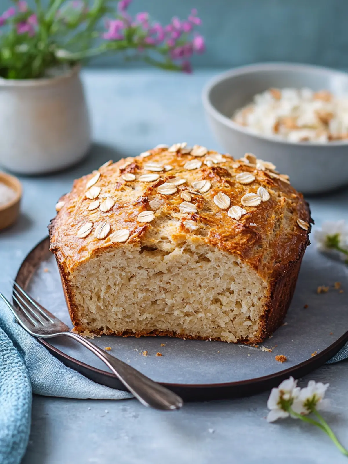 Hafer-Joghurt-Brot für gesunde Genießer und Abnehmwillige 4 Hafer-Joghurt-Brot