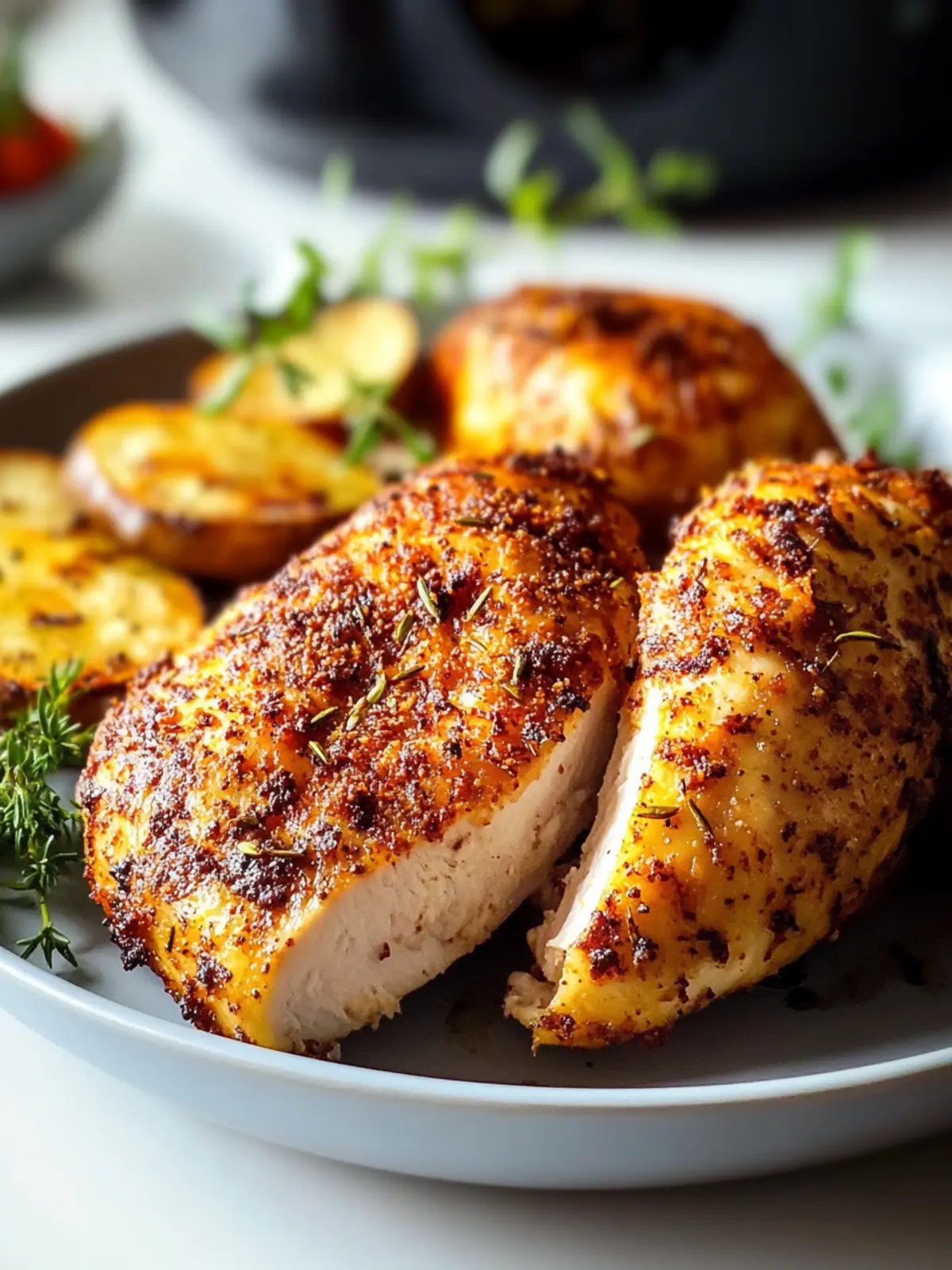 Saftige Hähnchenbrust im Airfryer – Gesund & Schnell Genießen 4 Saftige Hähnchenbrust im Airfryer