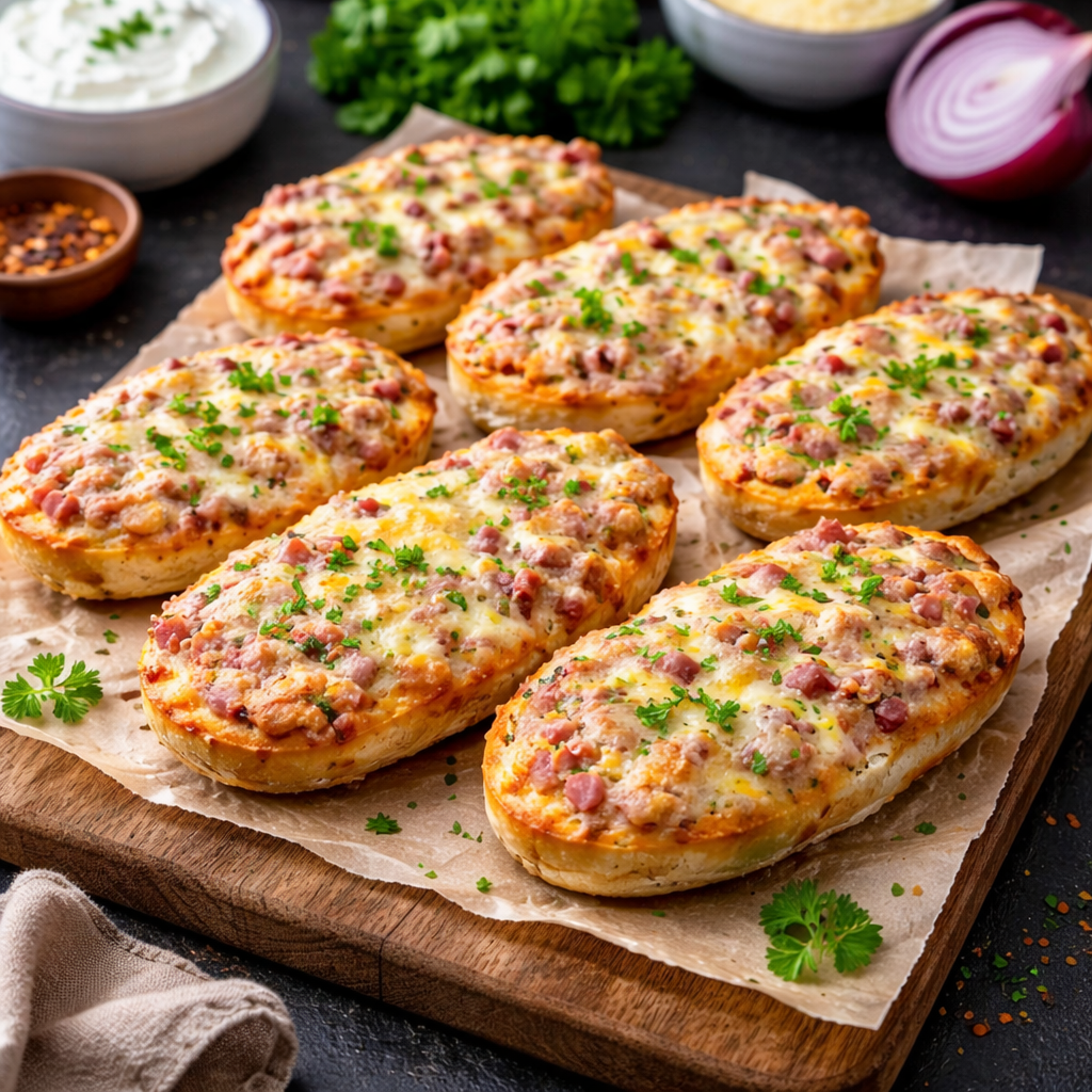 Flammkuchenbrötchen: Schnelle Leckerbissen für jeden Anlass 2 Flammkuchenbrötchen: Schnelle Leckerbissen für jeden Anlass