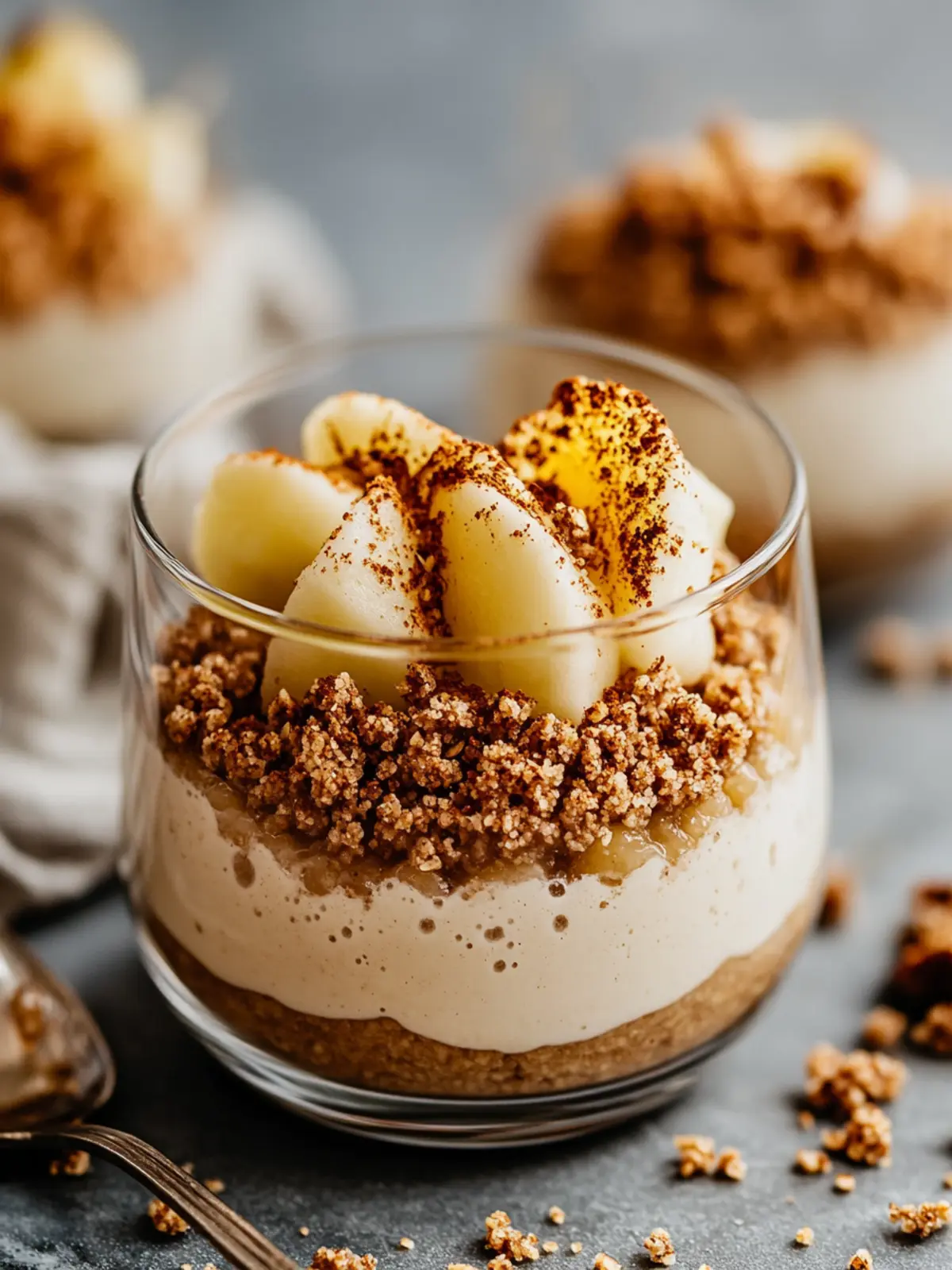 Apfel-Crumble-Chia-Pudding