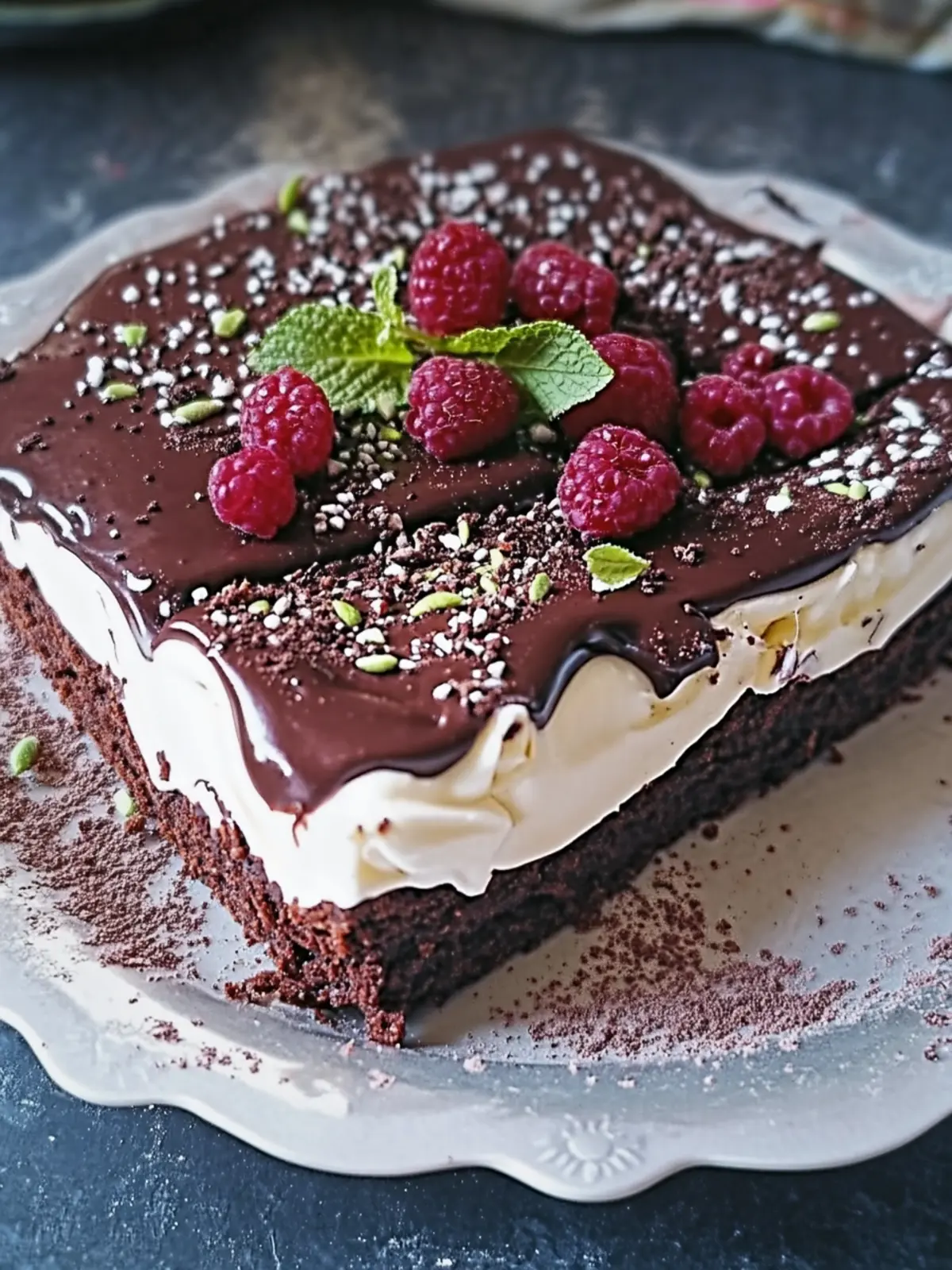 Herren Schoko Blechkuchen – Die schokoladige Genießerfreude 2 Herren – Schoko – Blechkuchen