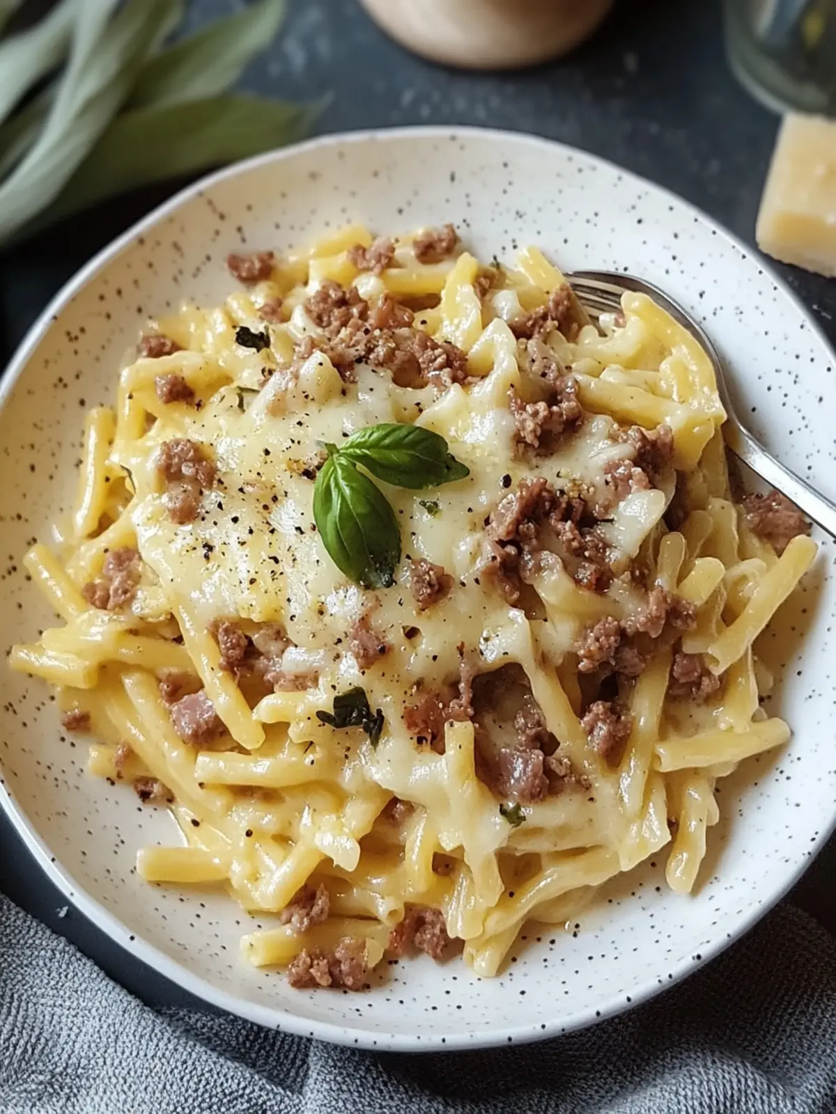 Käse-Lauch Pasta mit Hackfleisch – Schneller Genuss für Alle 2 Käse-Lauch Pasta mit Hackfleisch