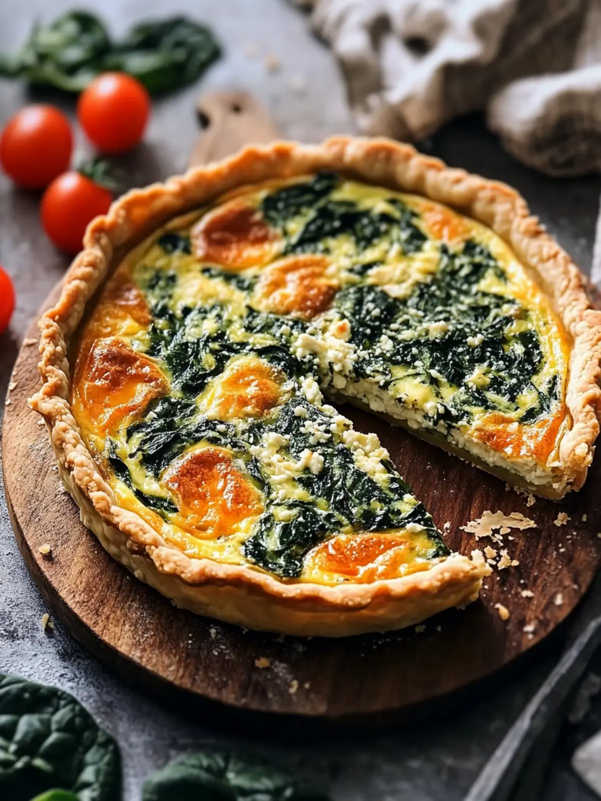 Cremige Spinatquiche mit Parmesan-Ricotta – Ein Genuss-Must-Have 3 Cremige Spinatquiche mit Parmesan-Ricotta