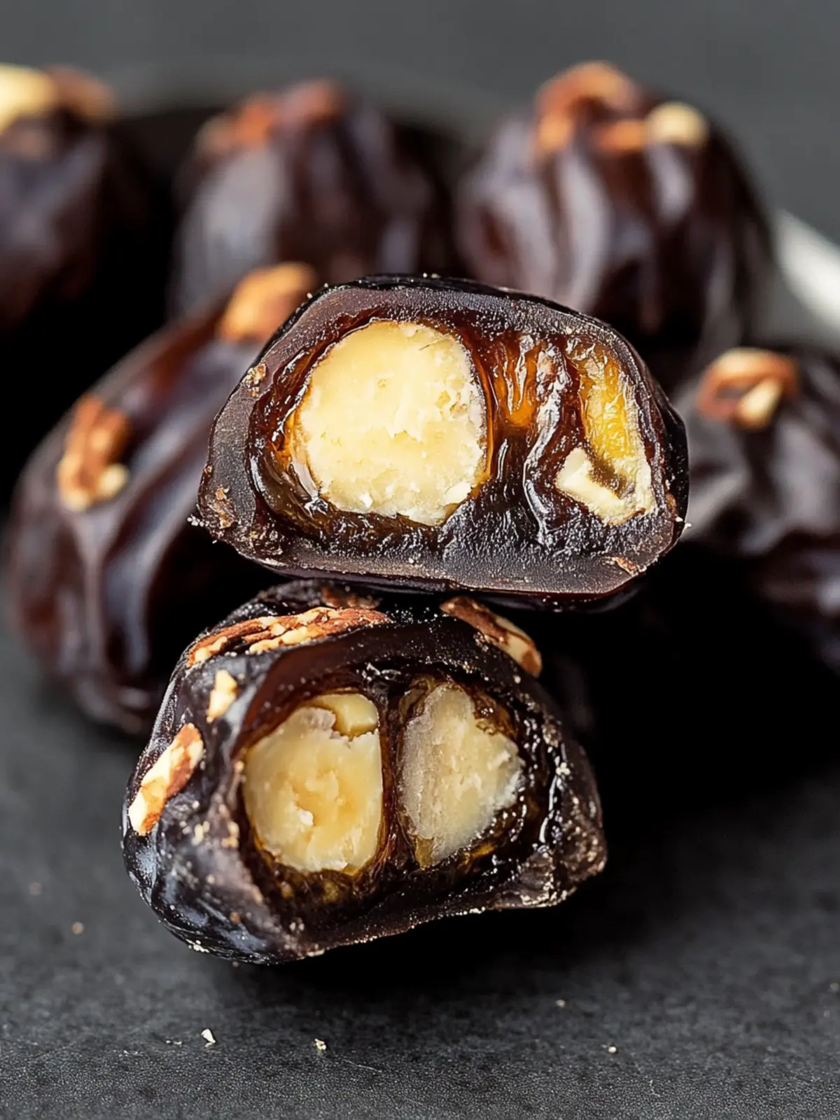 Gesunde Snickers: Leckere gefüllte Datteln selbst gemacht 5 Gefüllte Datteln (gesunde Snickers)