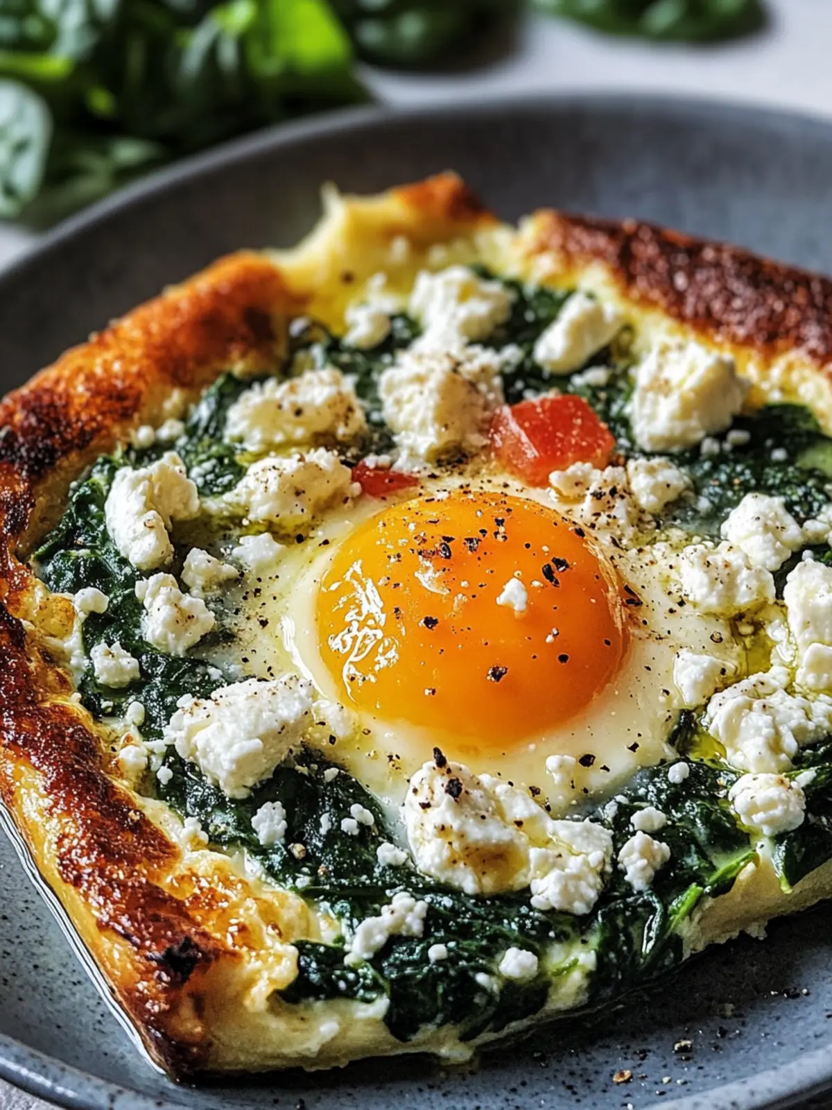 Low Carb Spinat-Auflauf mit Feta und Ei - Lecker und gesund 4 Low Carb Spinat-Auflauf mit Feta und Ei