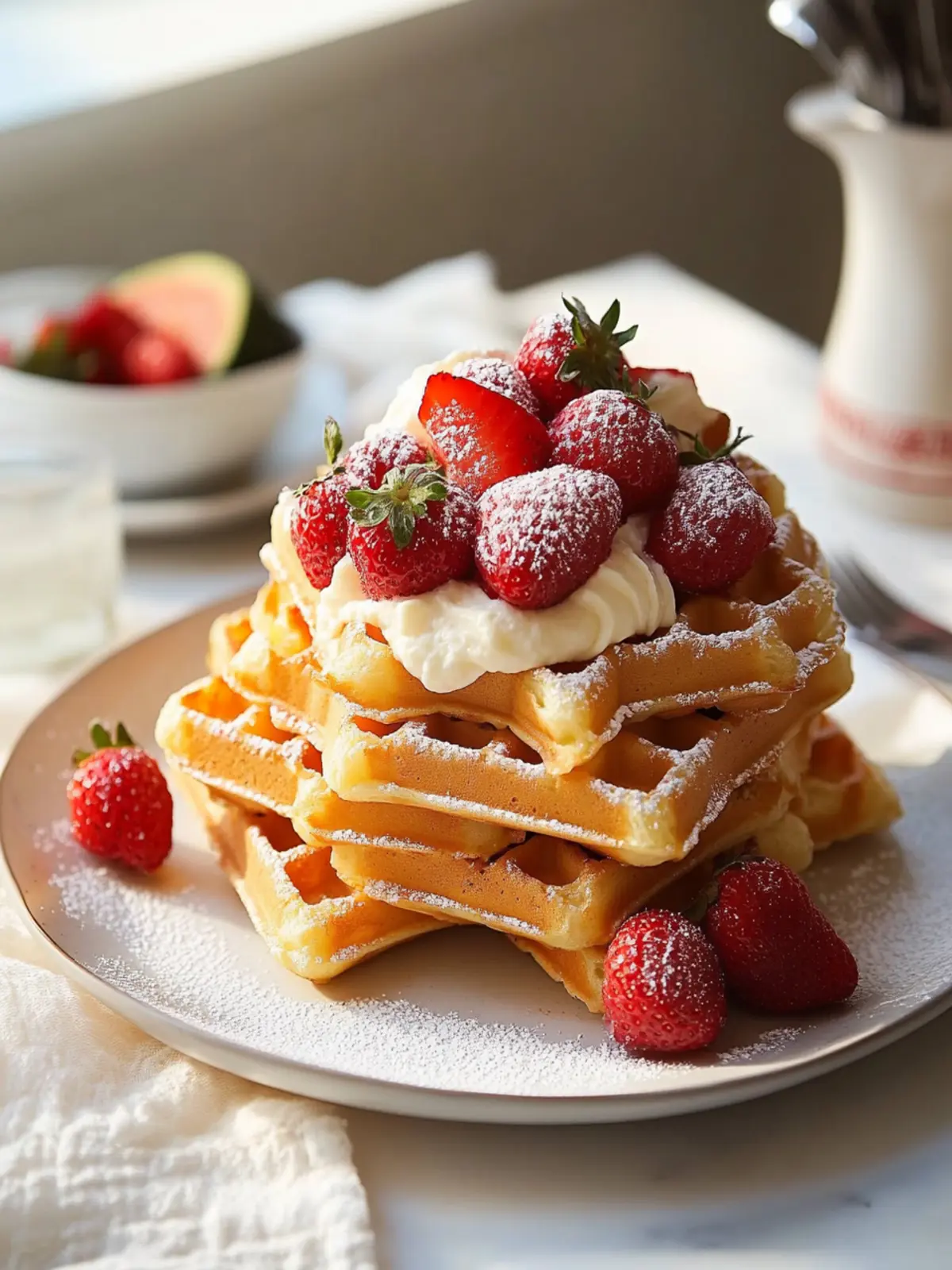 Knusprige Waffeln Rezept Einfach für Perfekte Frühstücksmomente 4 Knusprige Waffeln Rezept Einfach