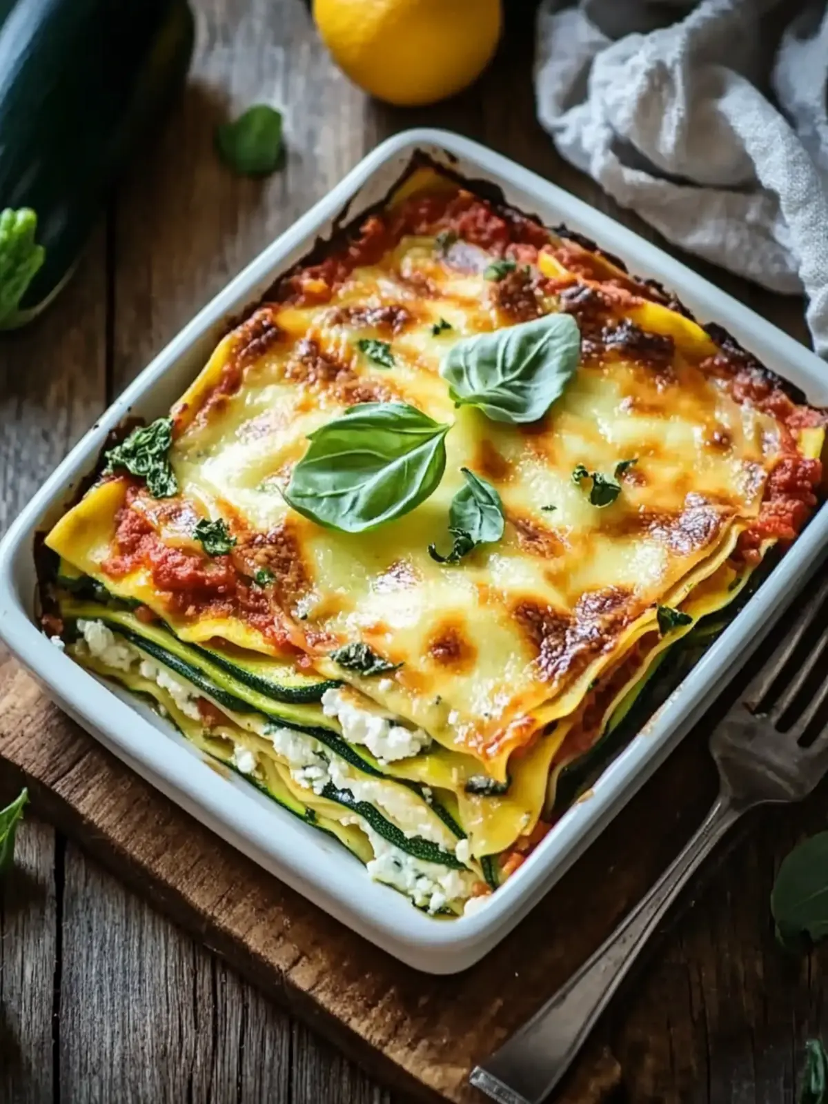 Zucchini-Lasagne mit Ricotta und Spinat: Gesund und Lecker 2 Zucchini-Lasagne Ricotta und Spinat