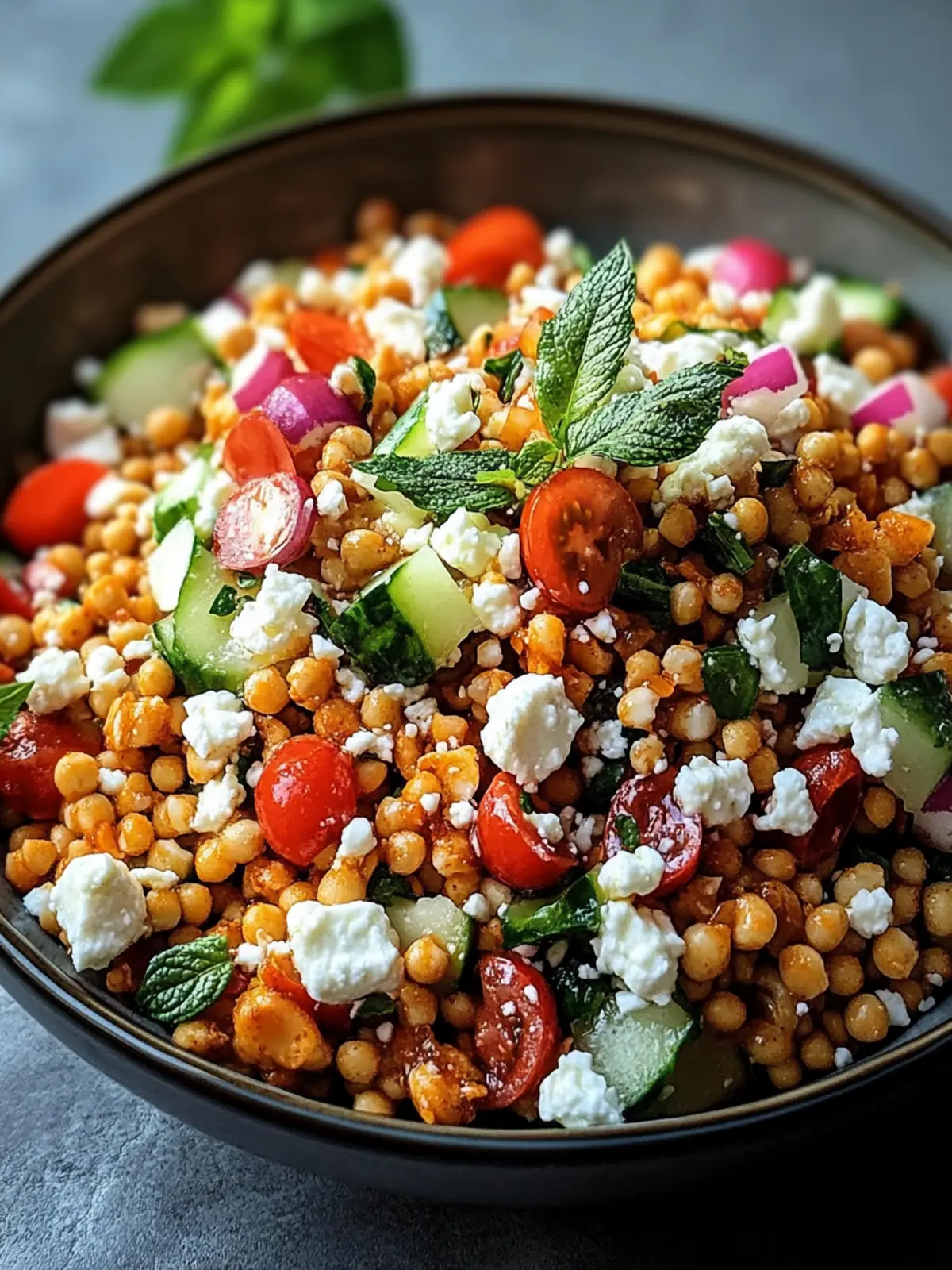 Orientalischer Rote Linsen Salat mit Feta – Frisch und Gesund 2 Orientalischer Rote Linsen Salat mit Feta