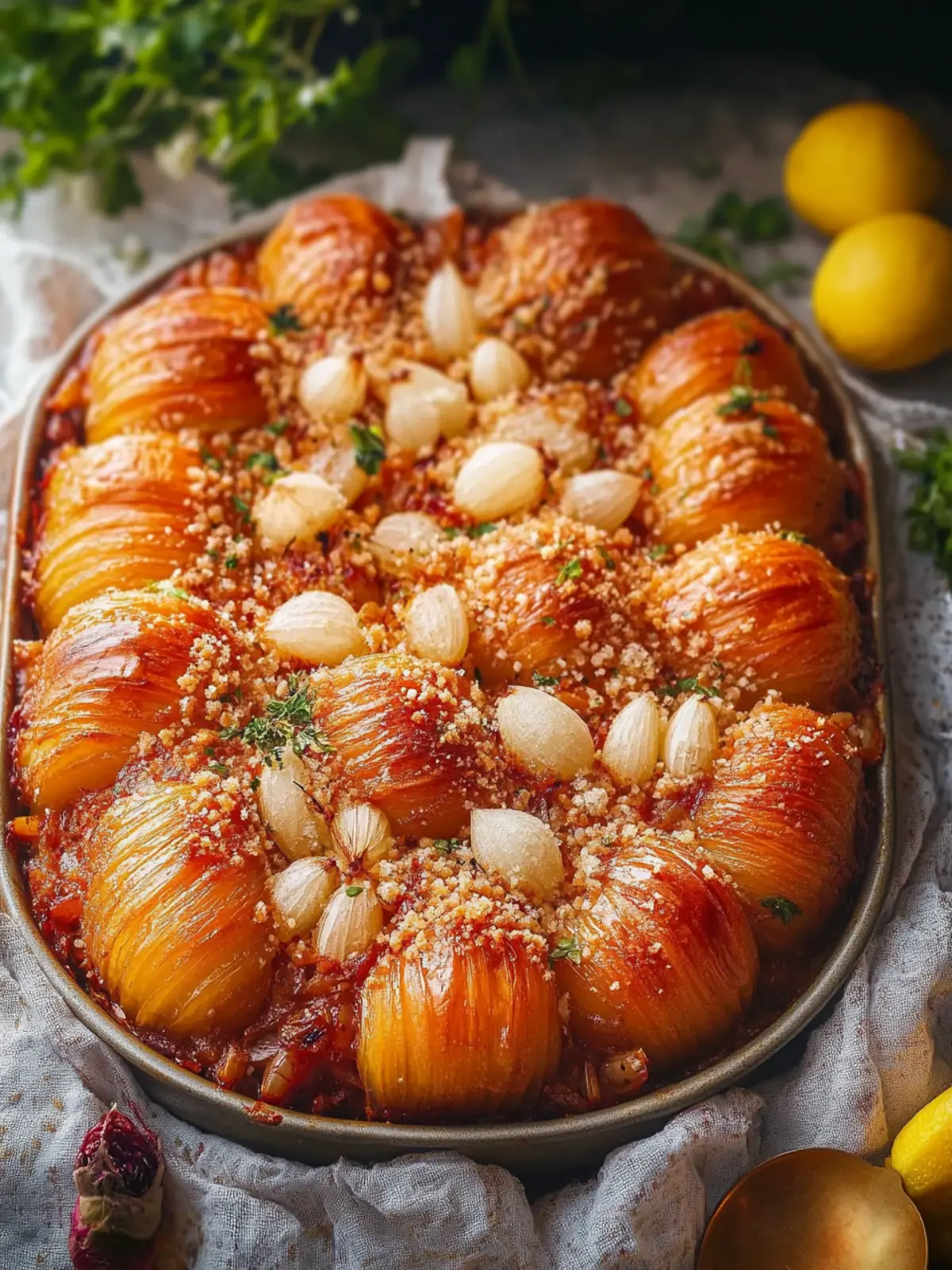 Mittlere Östliche Gefüllte Zwiebeln – Ein köstlicher Genuss 3 Mittlere Östliche Gefüllte Zwiebeln