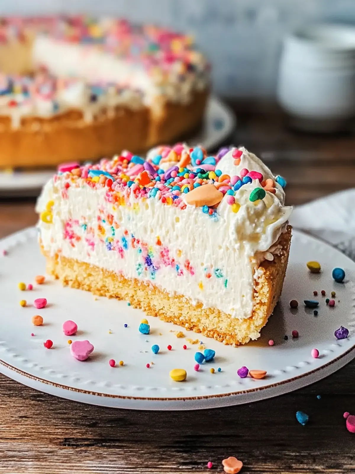 Leckeres Funfetti Geburtstagskäsekuchen Rezept für jeden Anlass 3 Leckeres Funfetti Geburtstagskäsekuchen Rezept