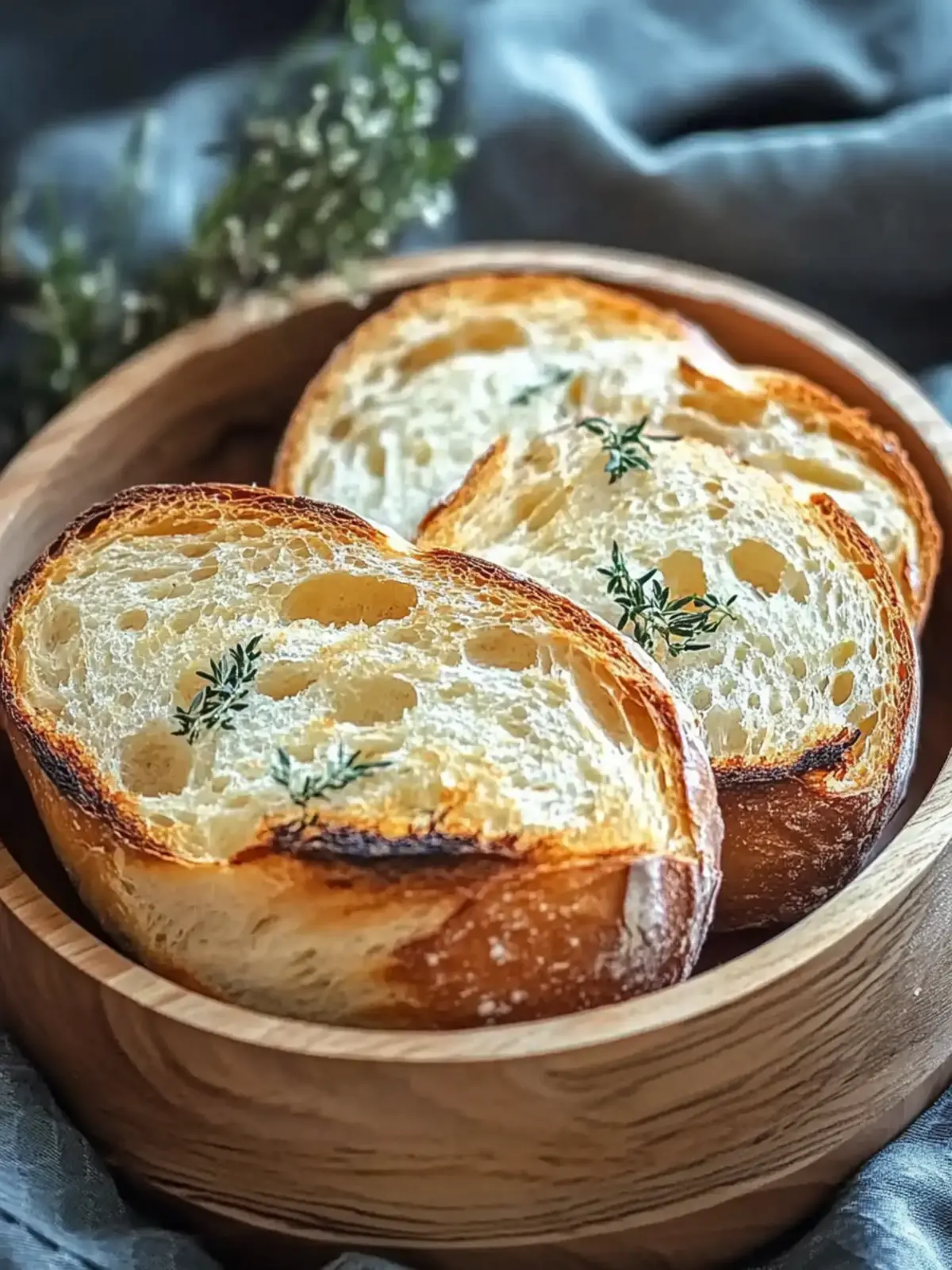 Knoblauchbrot aus der Heißluftfritteuse