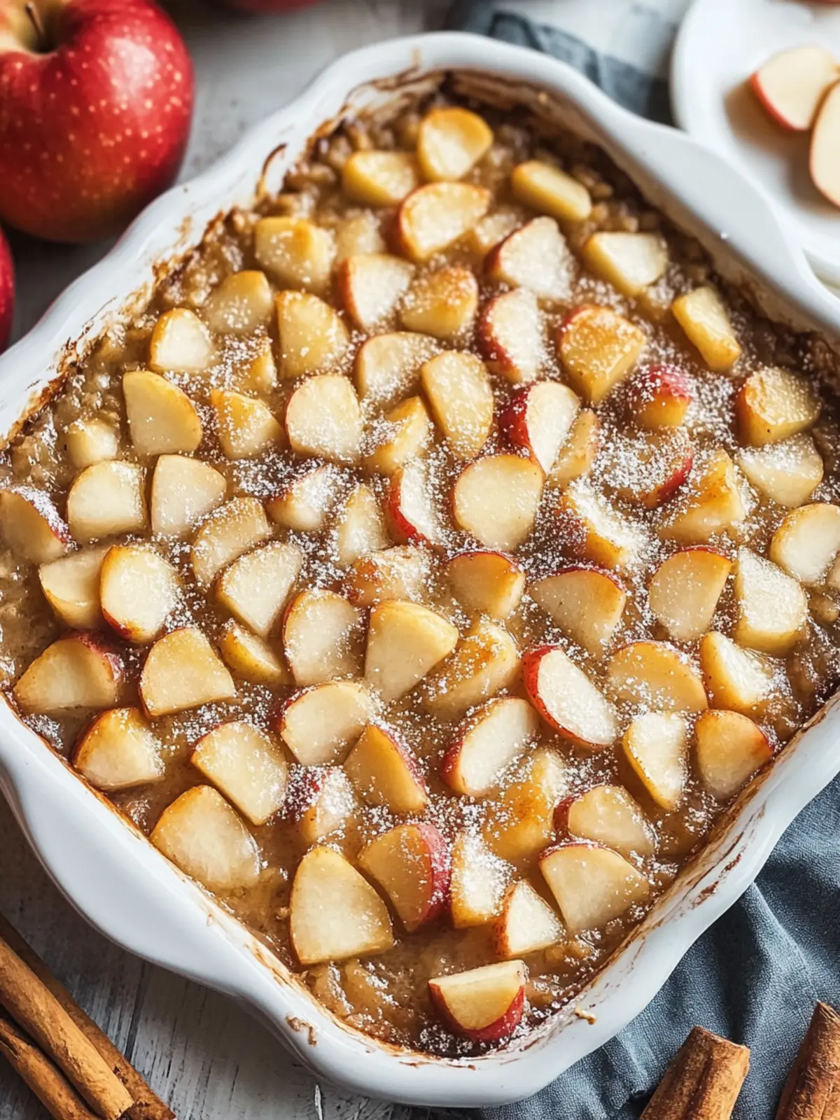 Gebackenes Haferflocken Apfel-Zimt für den perfekten Morgen 5 Baked Oatmeal Apple Cinnamon