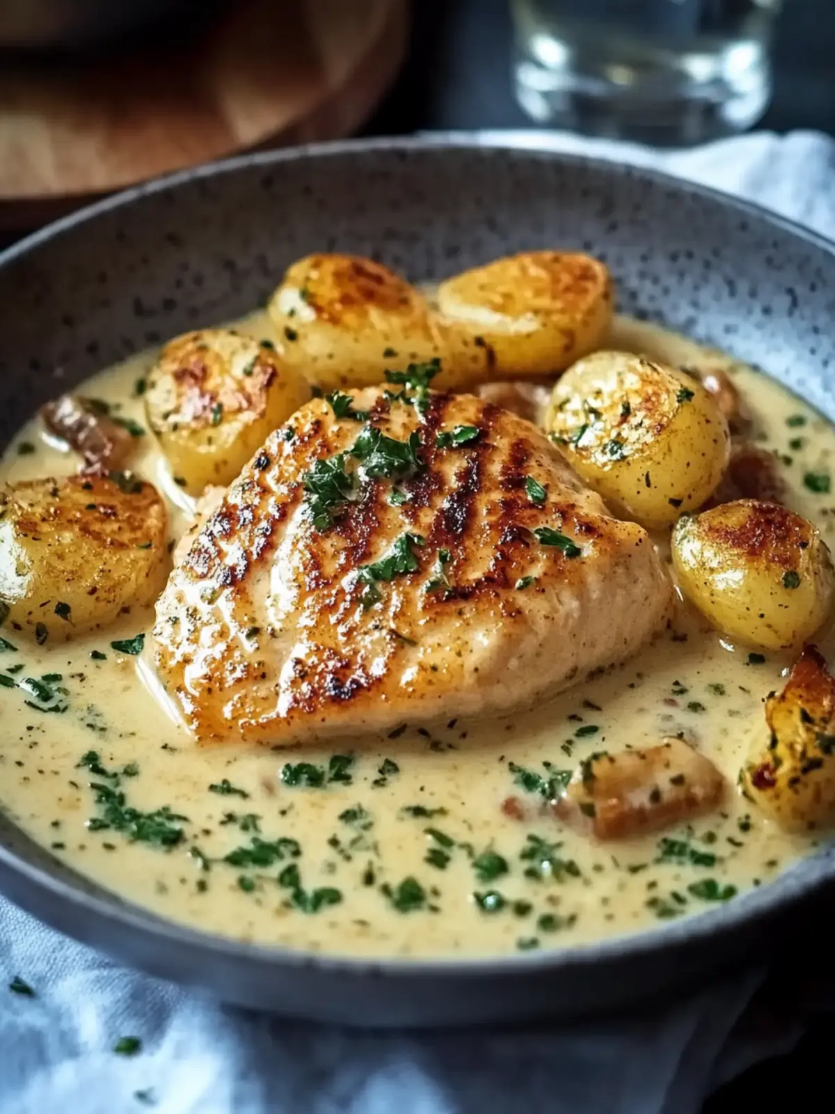 Hähnchenfilet in cremiger Knoblauchsauce – Genuss in 30 Minuten 4 Hähnchenfilet in cremiger Knoblauchsauce