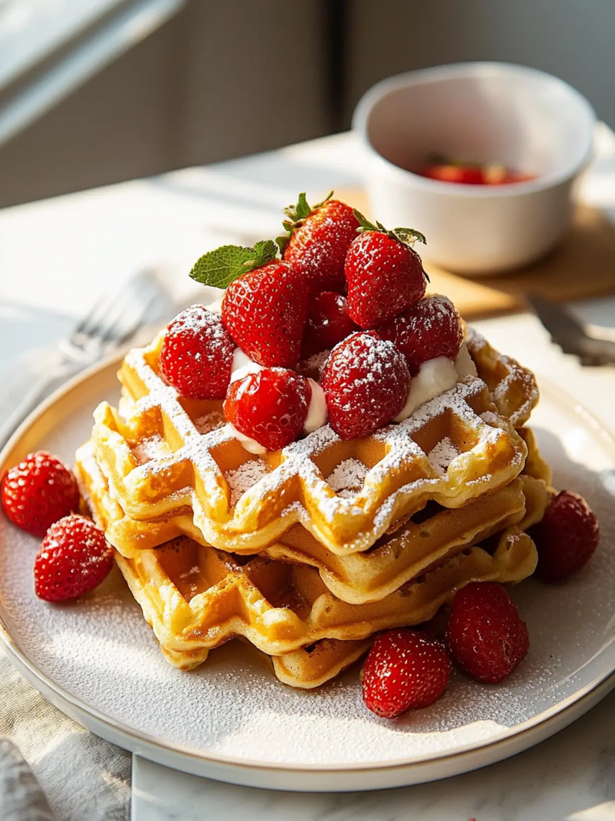 Knusprige Waffeln Rezept Einfach für Perfekte Frühstücksmomente 2 Knusprige Waffeln Rezept Einfach