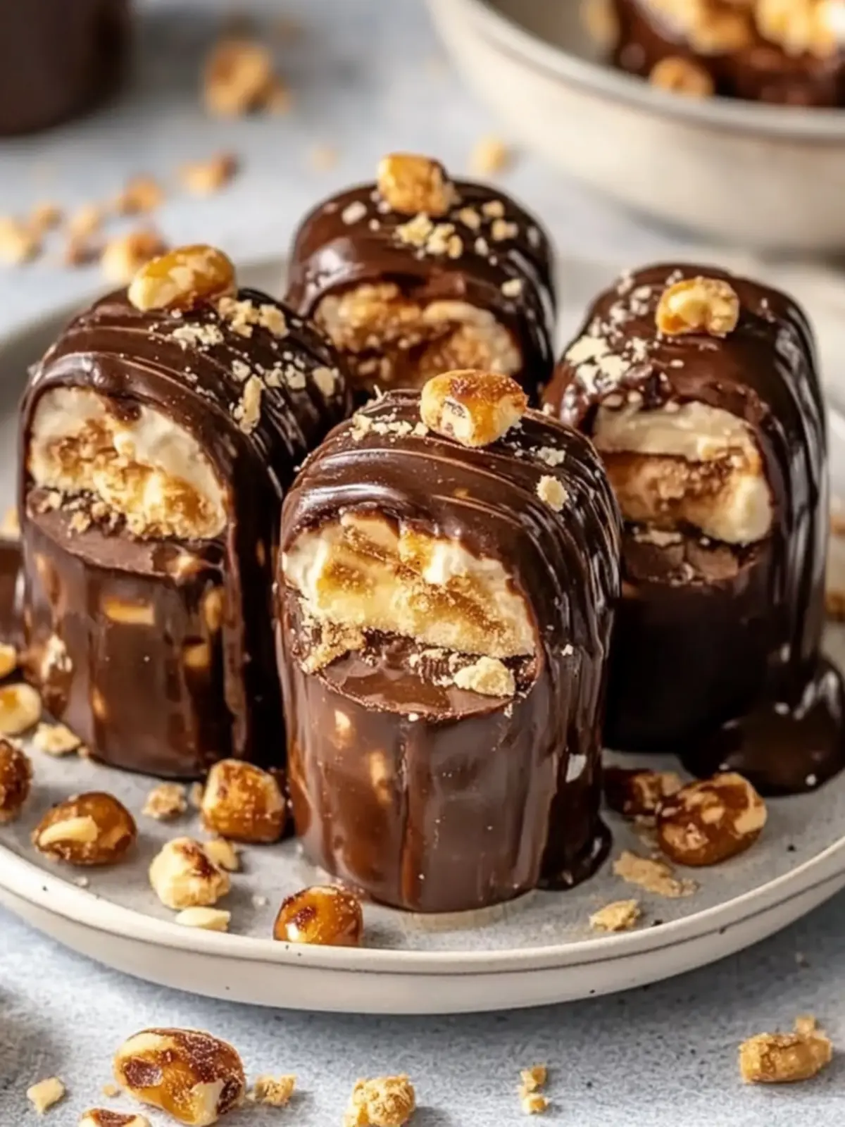 Vegane, gefüllte Snickers-Datteln – Süßer Snack für alle! 2 Vegane, gefüllte Snickers-Datteln