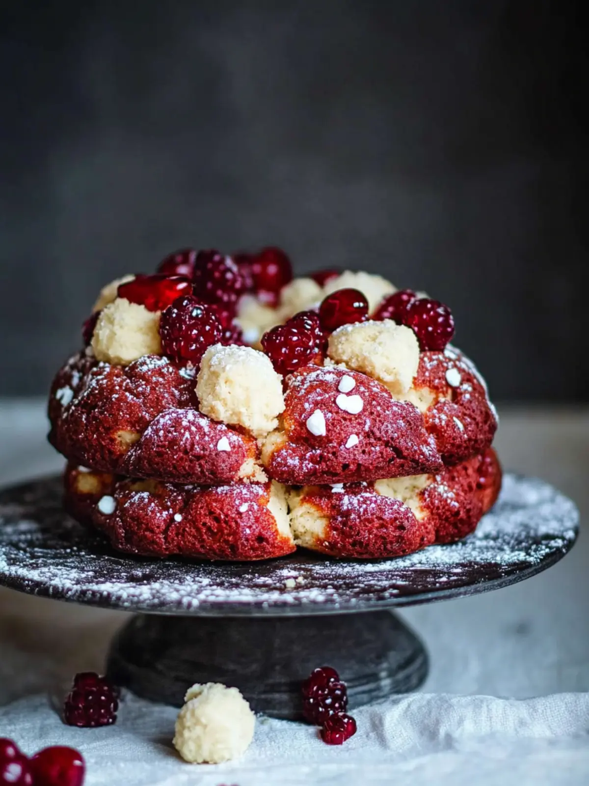 Saftige Rote Samt Levain Kekse mit Marshmallow-Twist 4 Rote Samt Levain Kekse