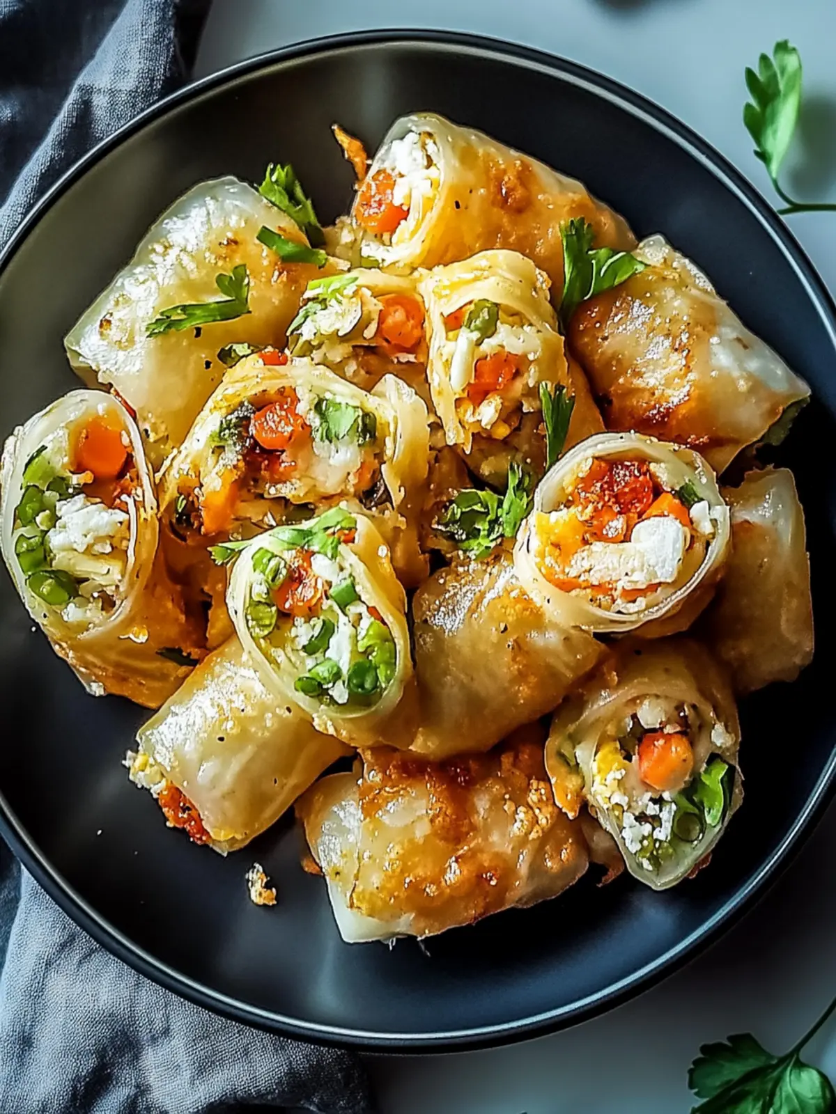 Crispy Reisblatt-Nudelrollen – Gesund, schnell und lecker! 2 Crispy Reisblatt-Nudelrollen