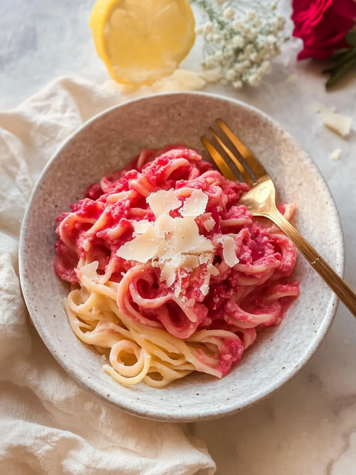 Galentinstag's hübsche rosa Pasta für das perfekte Dinner 3 Galentinstag's hübsche rosa Pasta