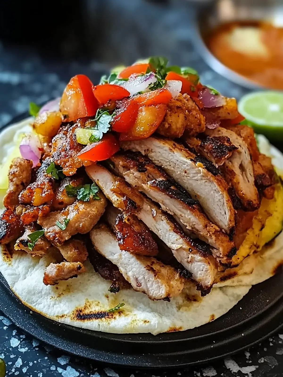 Geröstetes Hähnchen Shawarma Gyros – Dein einfaches Festessen 4 Geröstetes Hähnchen Shawarma Gyros