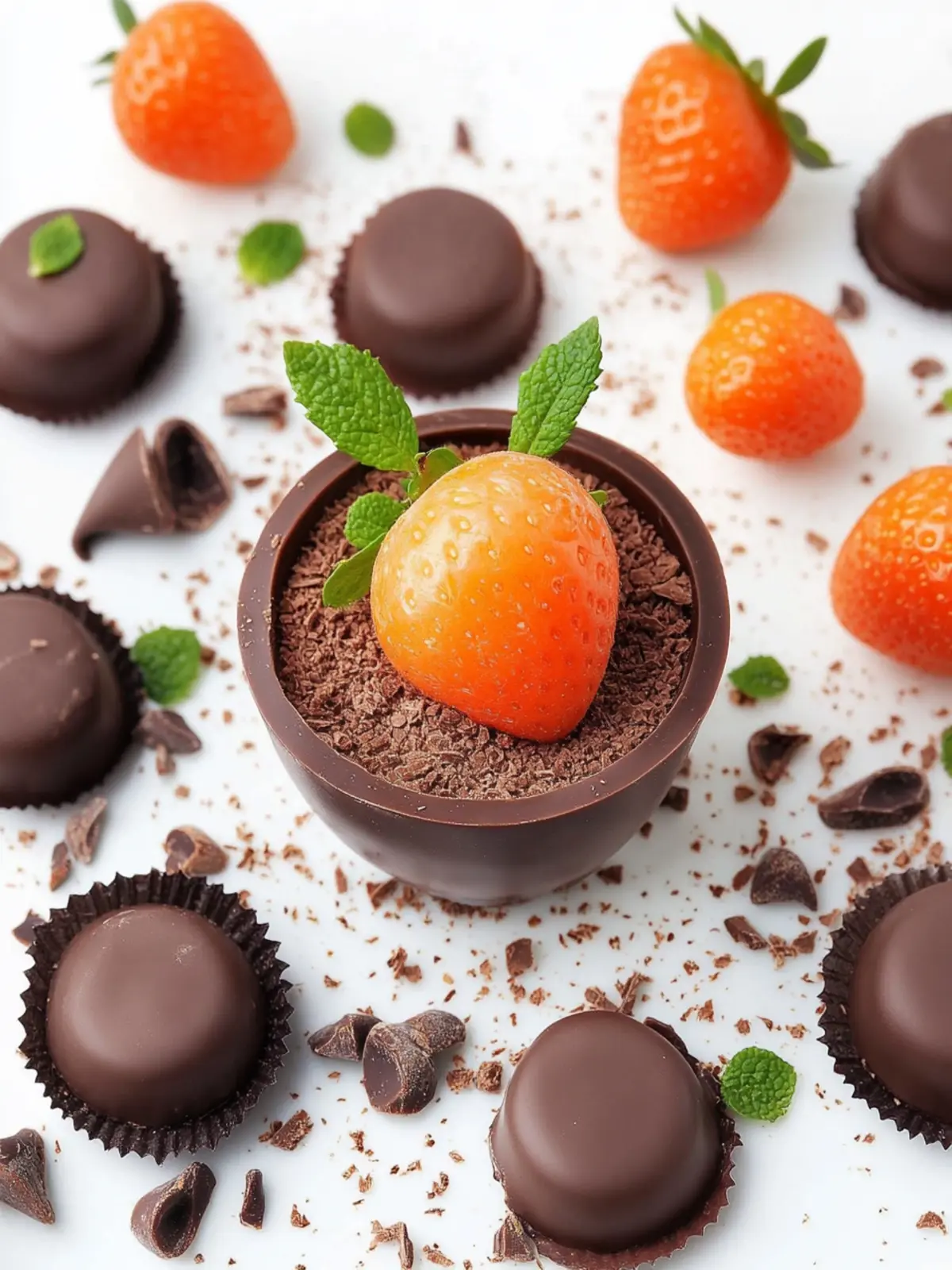 Karottenpatch Schokoladenschalen für ein festliches Osterfest 5 Karottenpatch Schokoladenschalen