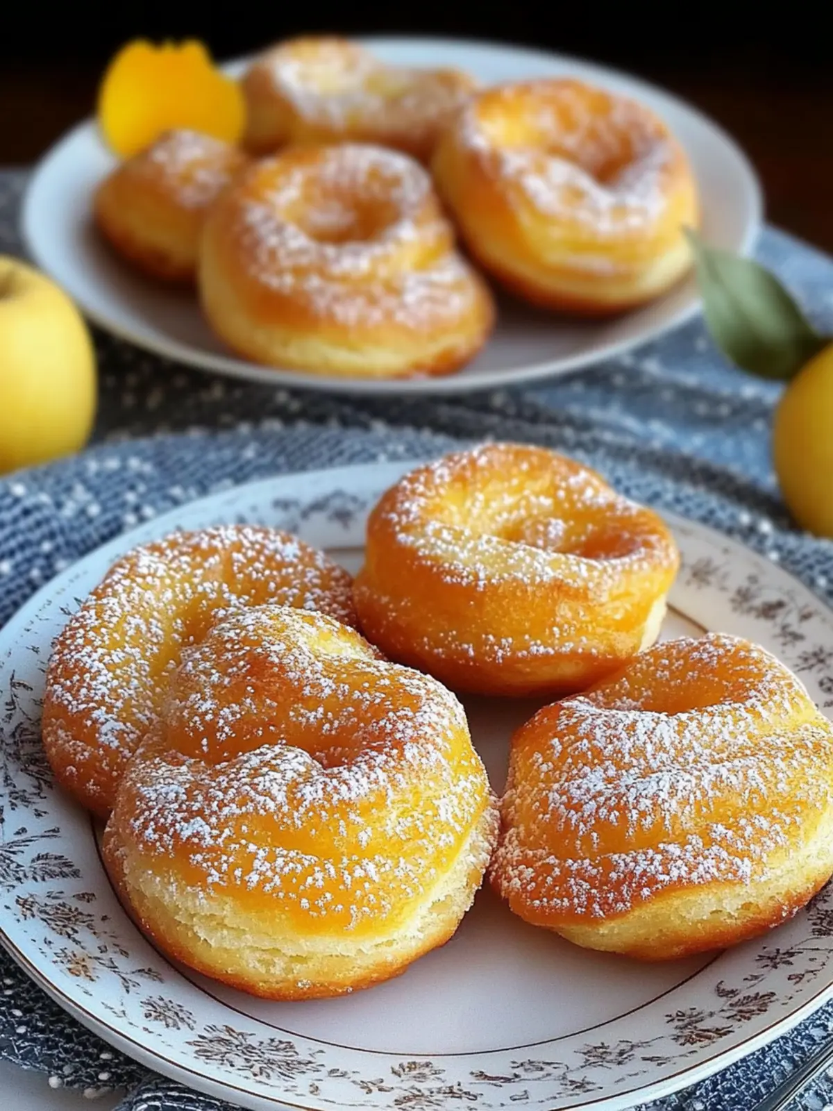 Saftige Apfeltaschen mit 150 g Magerquark - Genuss ohne Reue 4 Apfeltaschen with 150 g low-fat quark