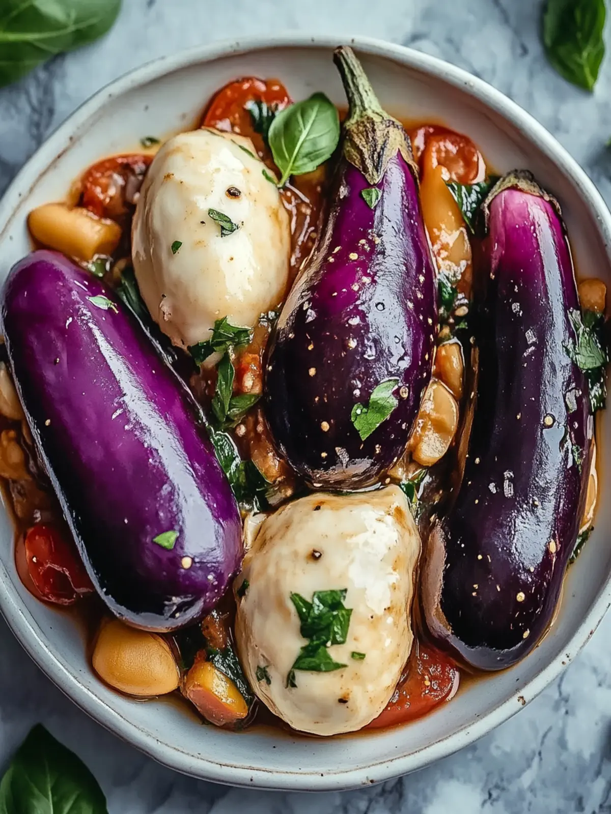 Cremige Bohnen und Aubergine für ein schnelles Veganes Festmahl 4 Cremige Bohnen und Aubergine