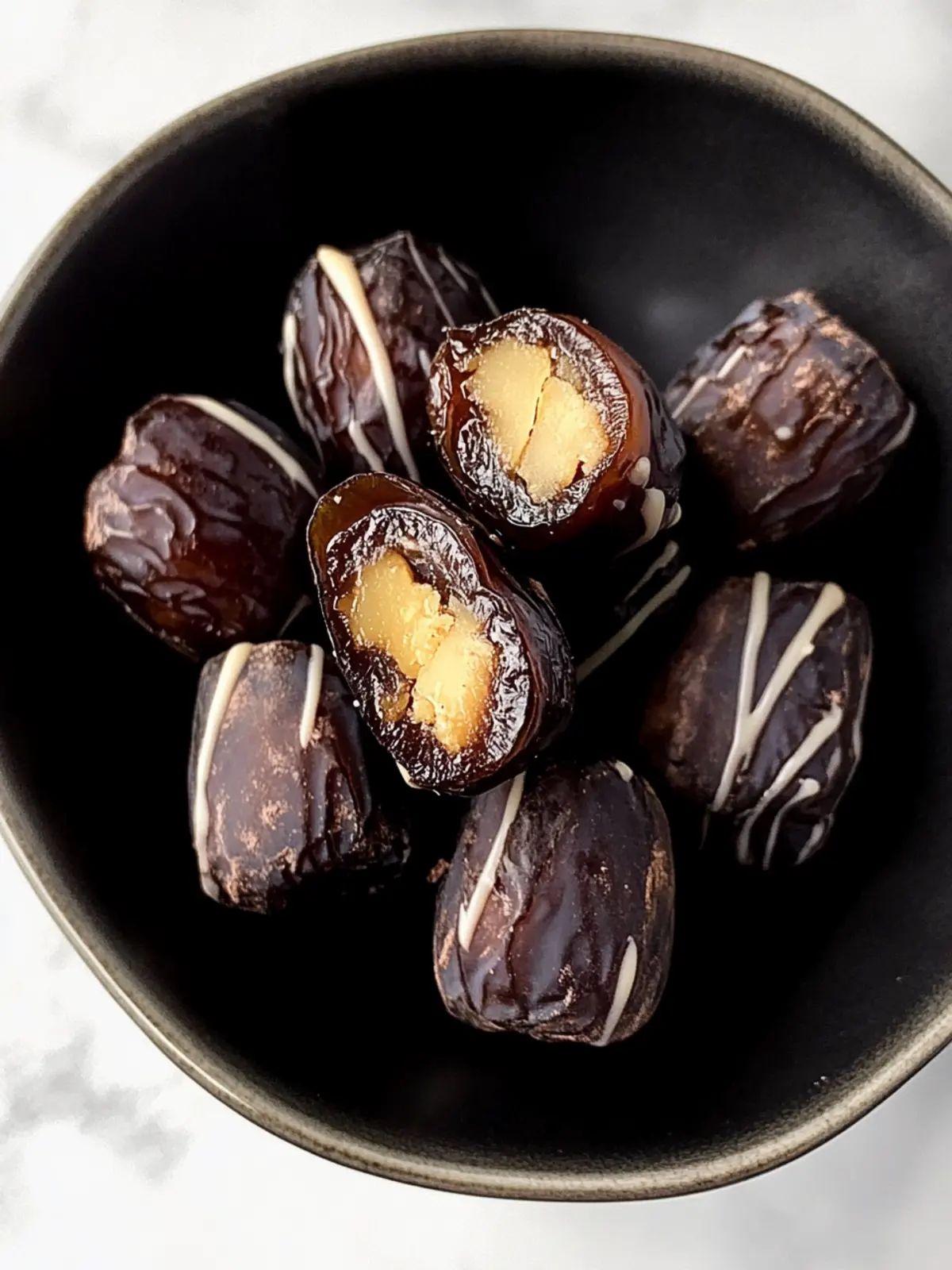 Gesunde Snickers: Leckere gefüllte Datteln selbst gemacht 2 Gefüllte Datteln (gesunde Snickers)