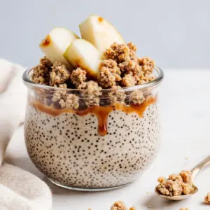 Gesunder Apfel-Crumble-Chia-Pudding für schnelles Wohlfühlen 2 Gesunder Apfel-Crumble-Chia-Pudding für schnelles Wohlfühlen