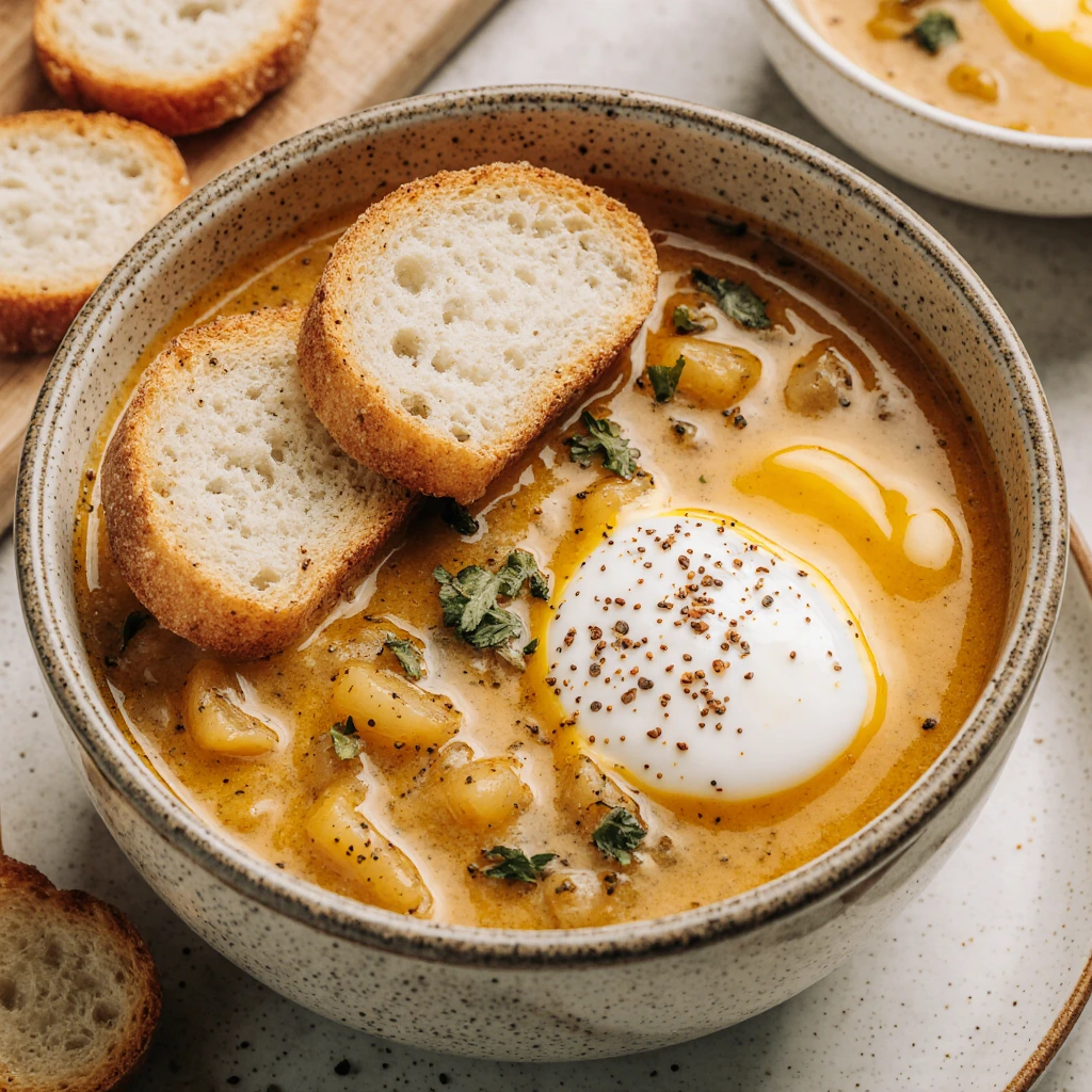 Knoblauchsuppe - Herzliche Umarmung in einer Schüssel 3 Knoblauchsuppe - Herzliche Umarmung in einer Schüssel
