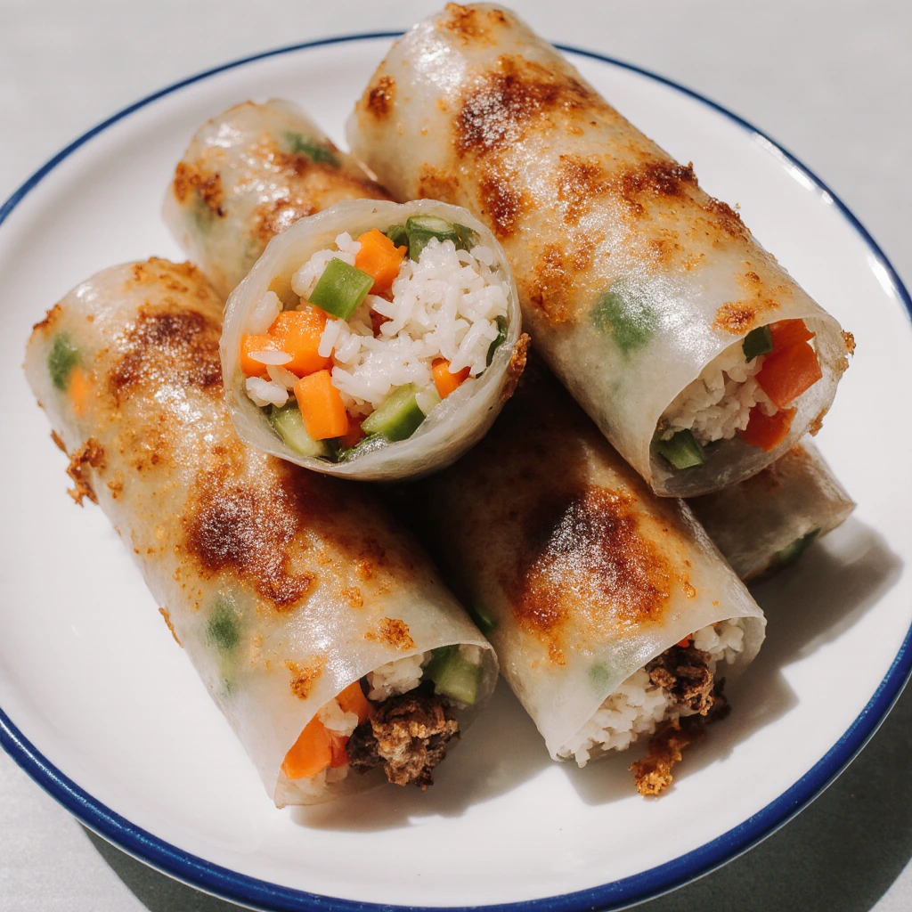 Crispy Reisblatt-Nudelrollen – Gesund, schnell und lecker! 3 Crispy Reisblatt-Nudelrollen – Gesund, schnell und lecker!