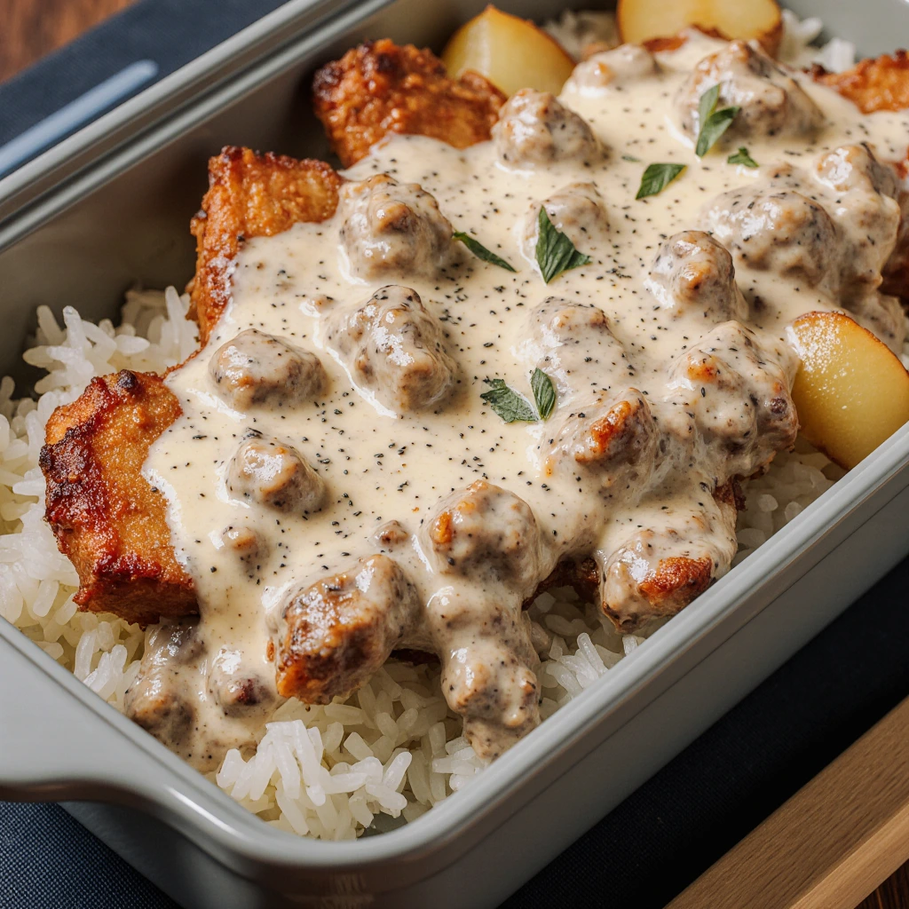 Leckeres Gyrosgeschnetzeltes in Schmandsoße mit Reis Rezept 3 Leckeres Gyrosgeschnetzeltes in Schmandsoße mit Reis Rezept