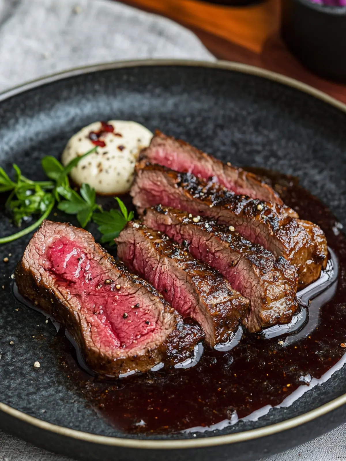 Zartes Rindfleisch in aromatischer Balsamico-Zwiebel-Sauce genießen 4 Zartes Rindfleisch in aromatischer Balsamico-Zwiebel-Sauce