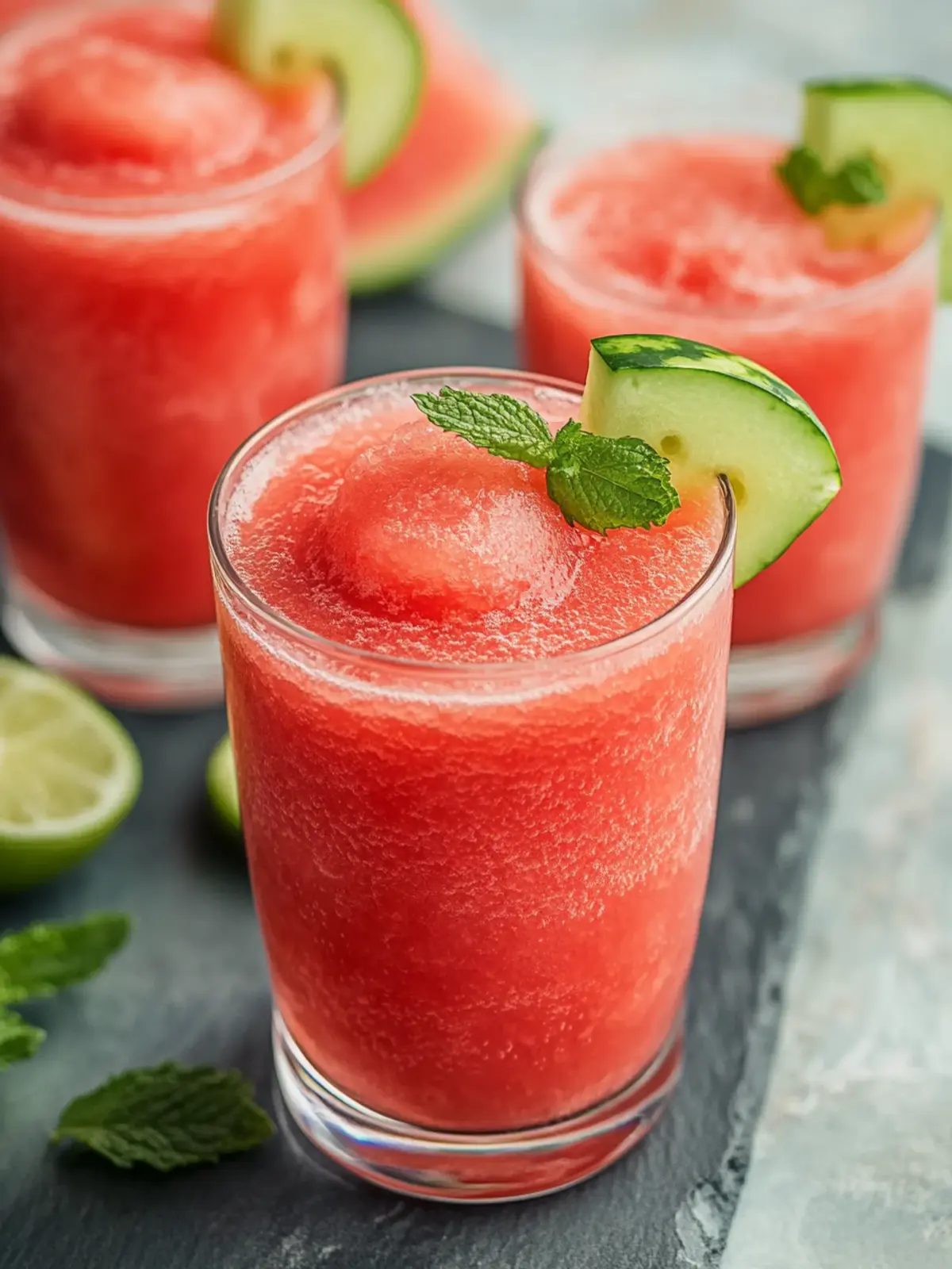 Saftiger Wassermelonen-Slushie Rezept für heiße Sommertage 4 Saftiger Wassermelonen-Slushie Rezept