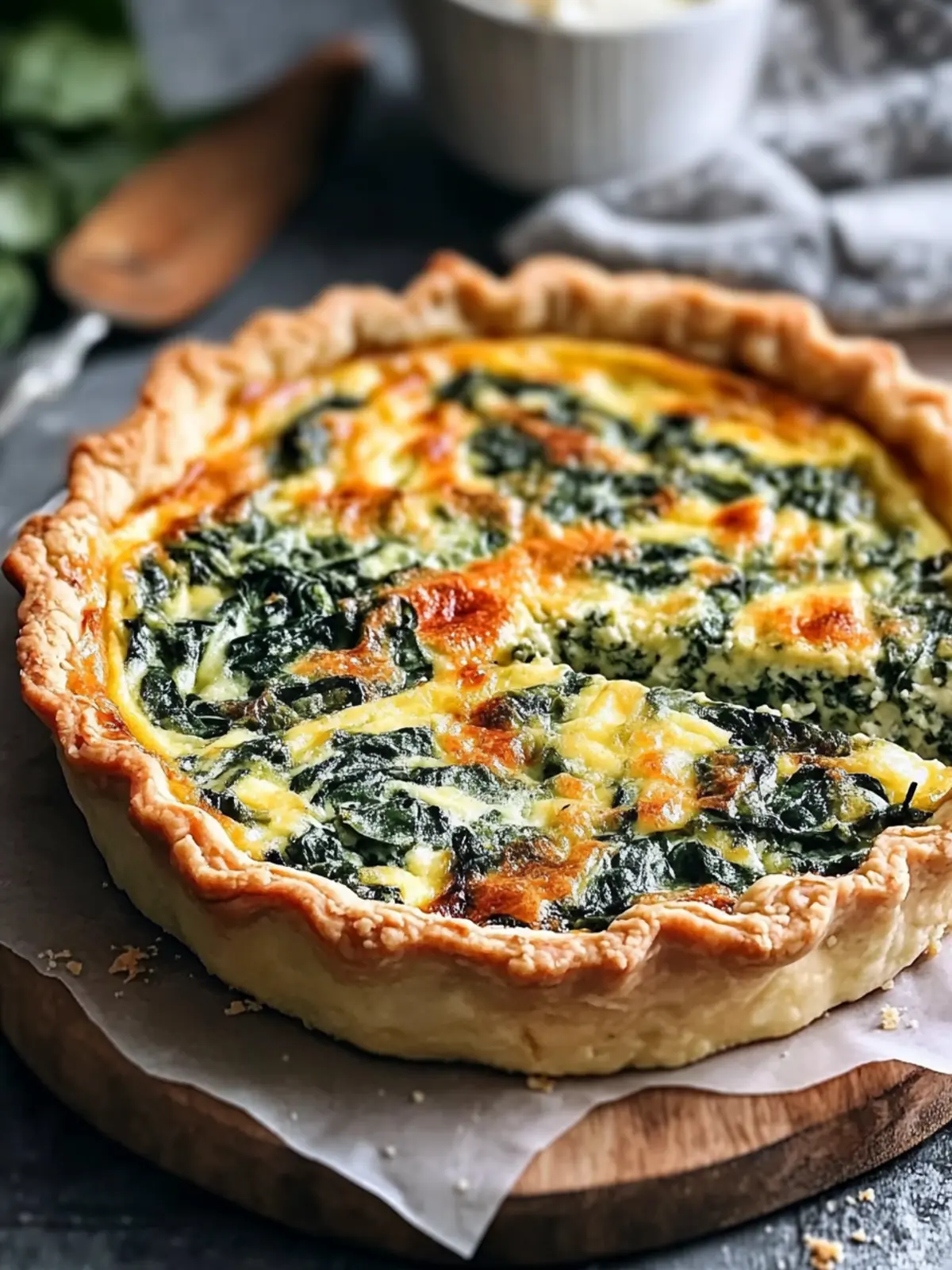 Cremige Spinatquiche mit Parmesan-Ricotta – Ein Genuss-Must-Have 2 Cremige Spinatquiche mit Parmesan-Ricotta