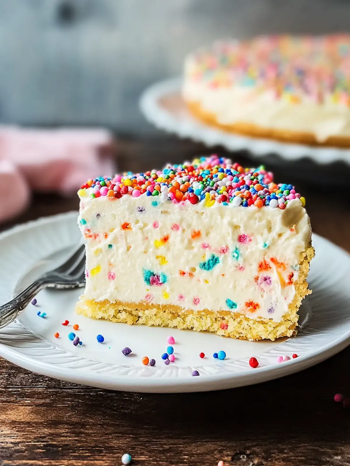 Leckeres Funfetti Geburtstagskäsekuchen Rezept für jeden Anlass 2 Leckeres Funfetti Geburtstagskäsekuchen Rezept